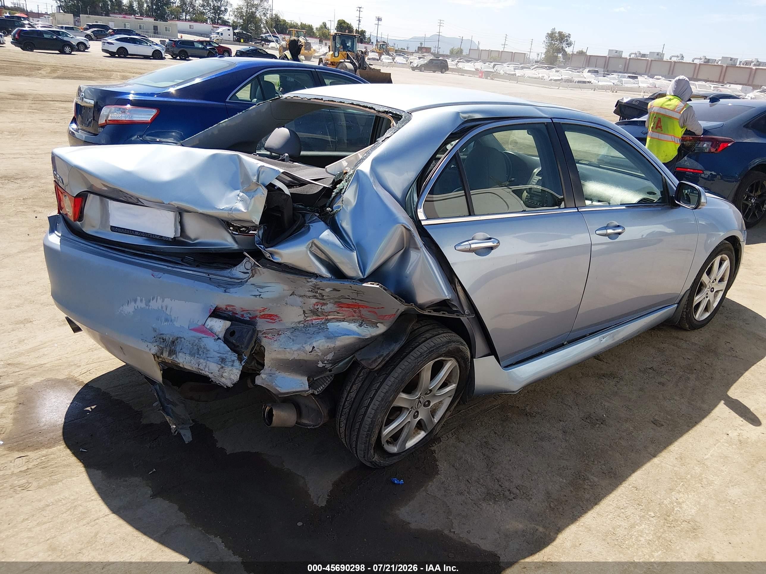 2004 Acura Tsx   Light Blue vin: JH4CL96884C027231
