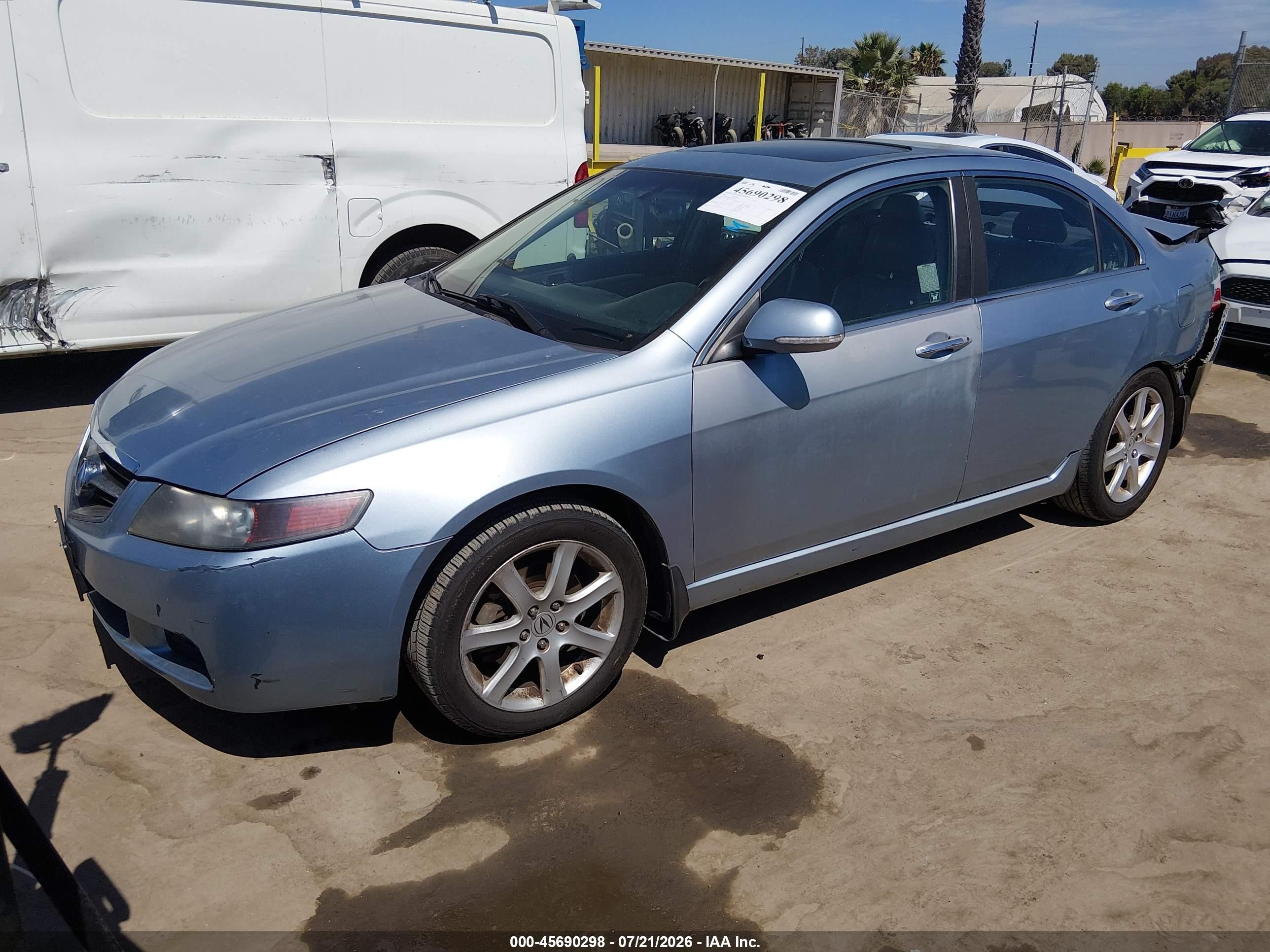 2004 Acura Tsx   Light Blue vin: JH4CL96884C027231