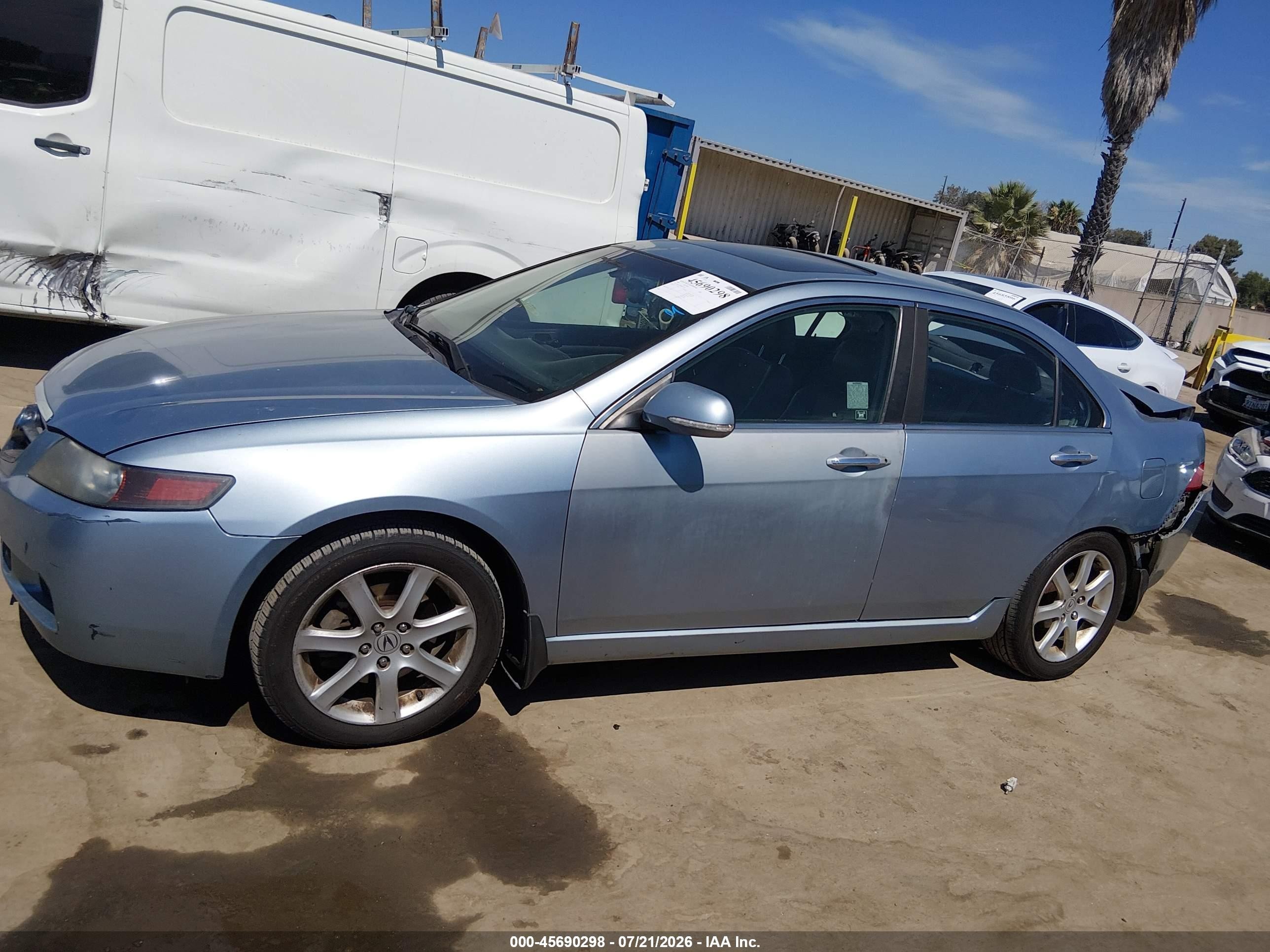 2004 Acura Tsx   Light Blue vin: JH4CL96884C027231