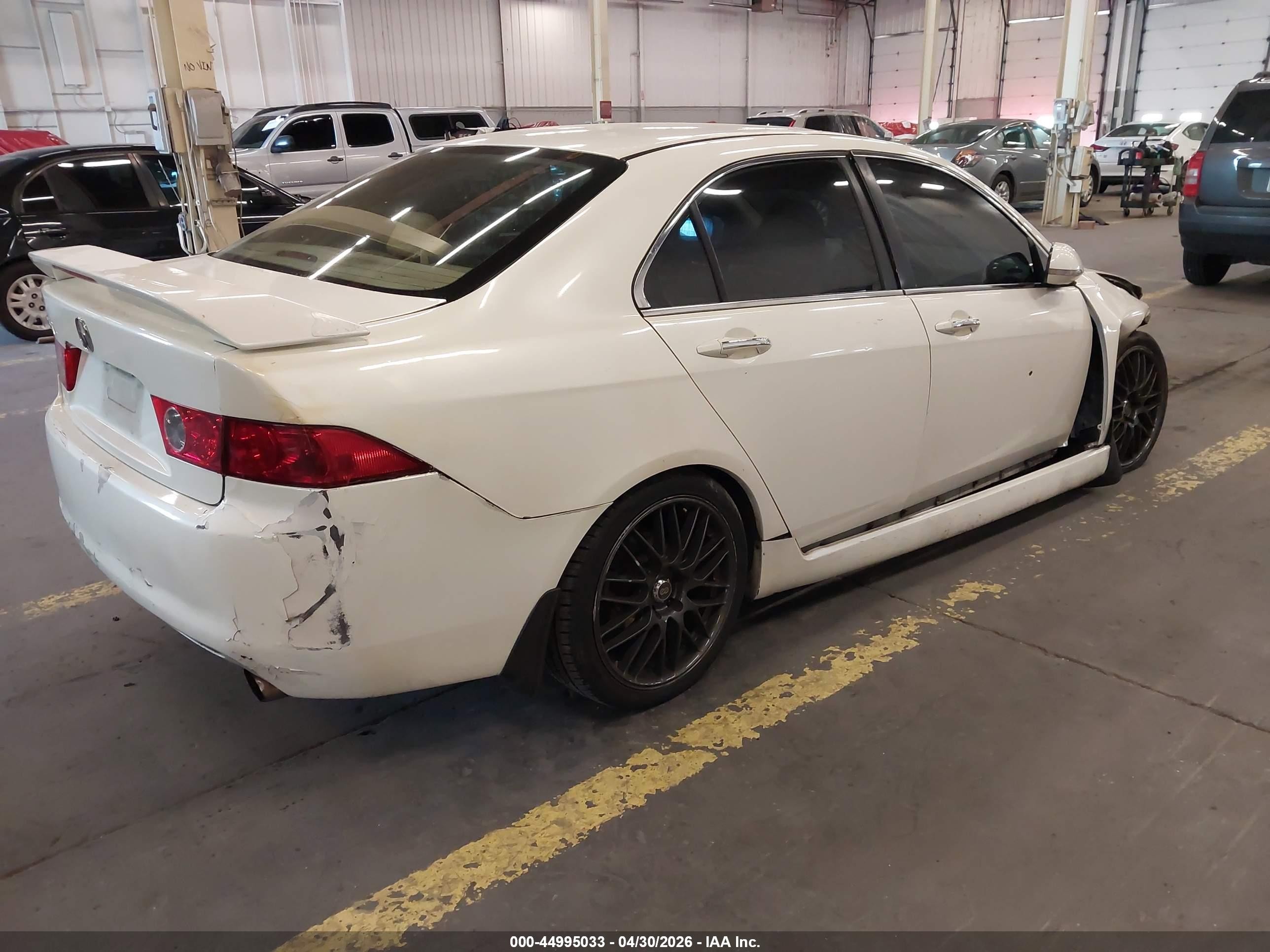 2004 Acura Tsx   White vin: JH4CL96884C035846