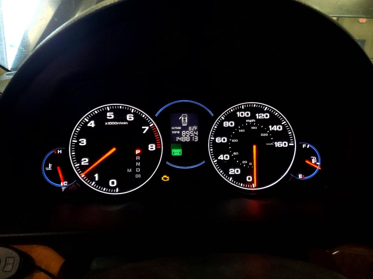 2005 Acura Tsx Automatic Black vin: JH4CL96885C000712