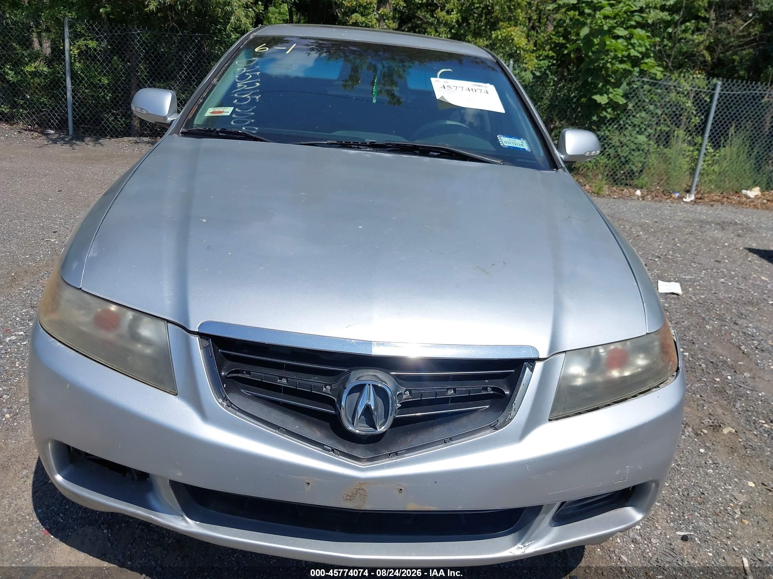 2005 Acura Tsx   Серебряный vin: JH4CL96885C021320
