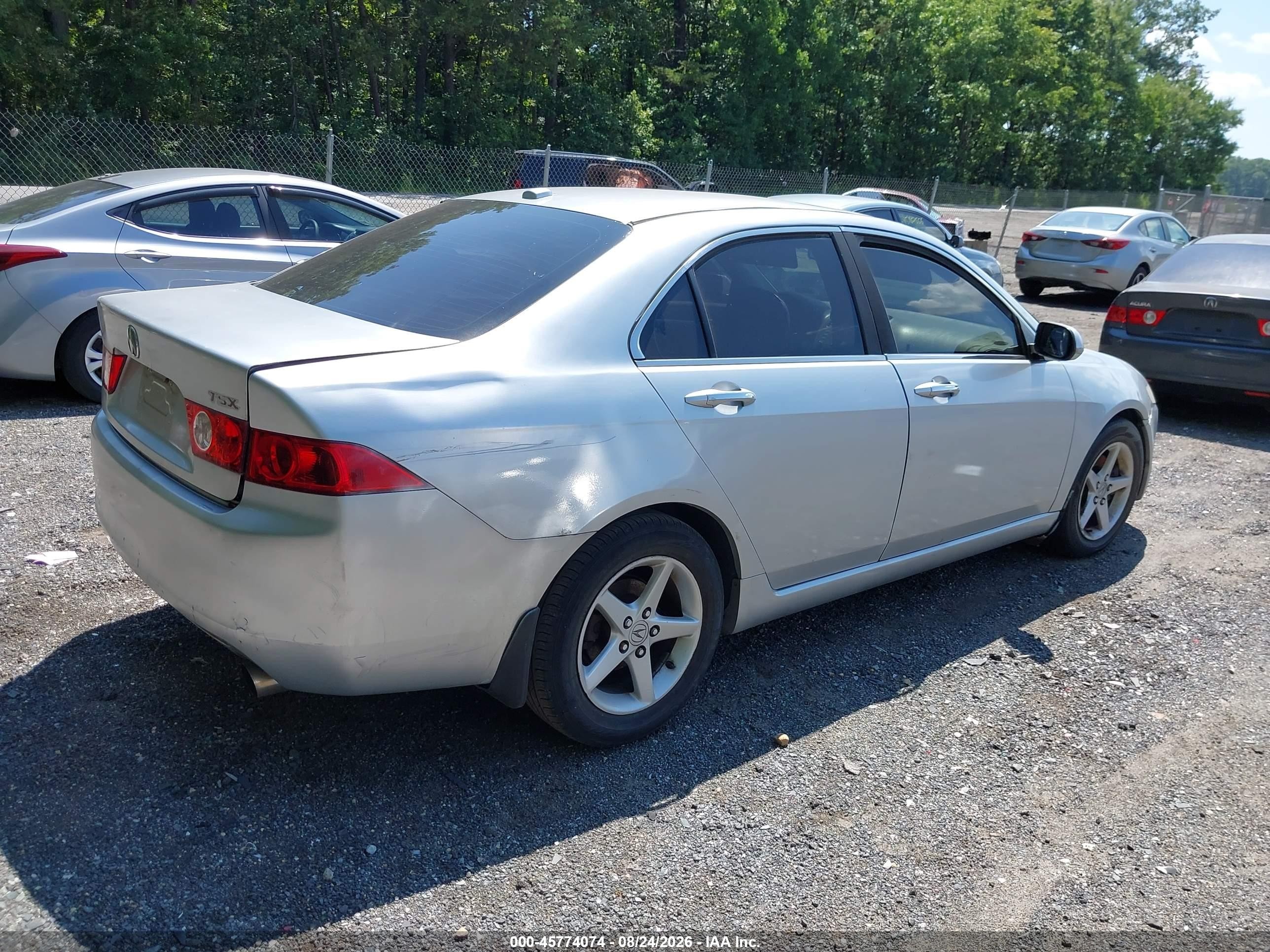 2005 Acura Tsx   Серебряный vin: JH4CL96885C021320