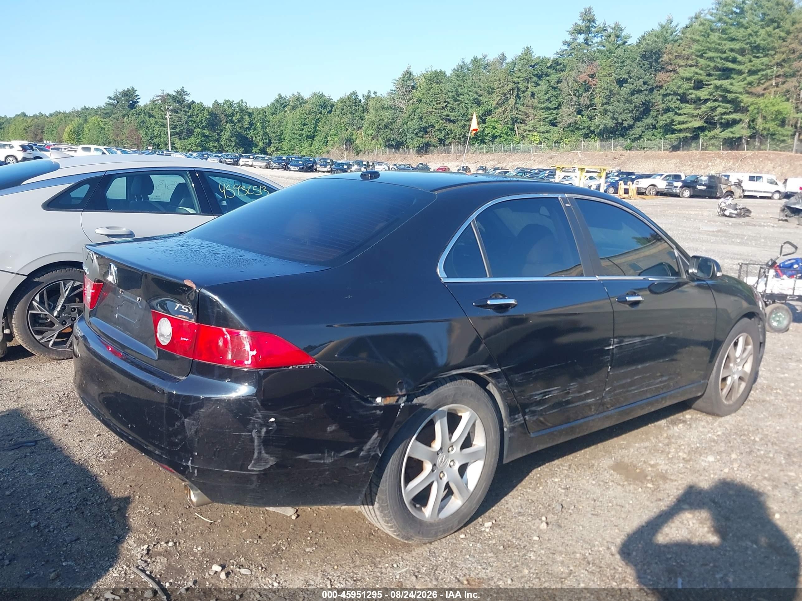2005 Acura Tsx Black vin: JH4CL96885C021477