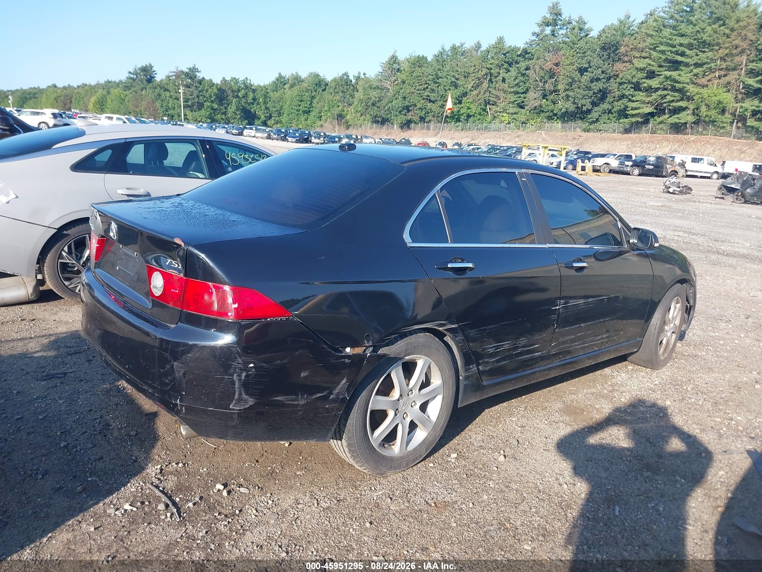 2005 Acura Tsx Black vin: JH4CL96885C021477