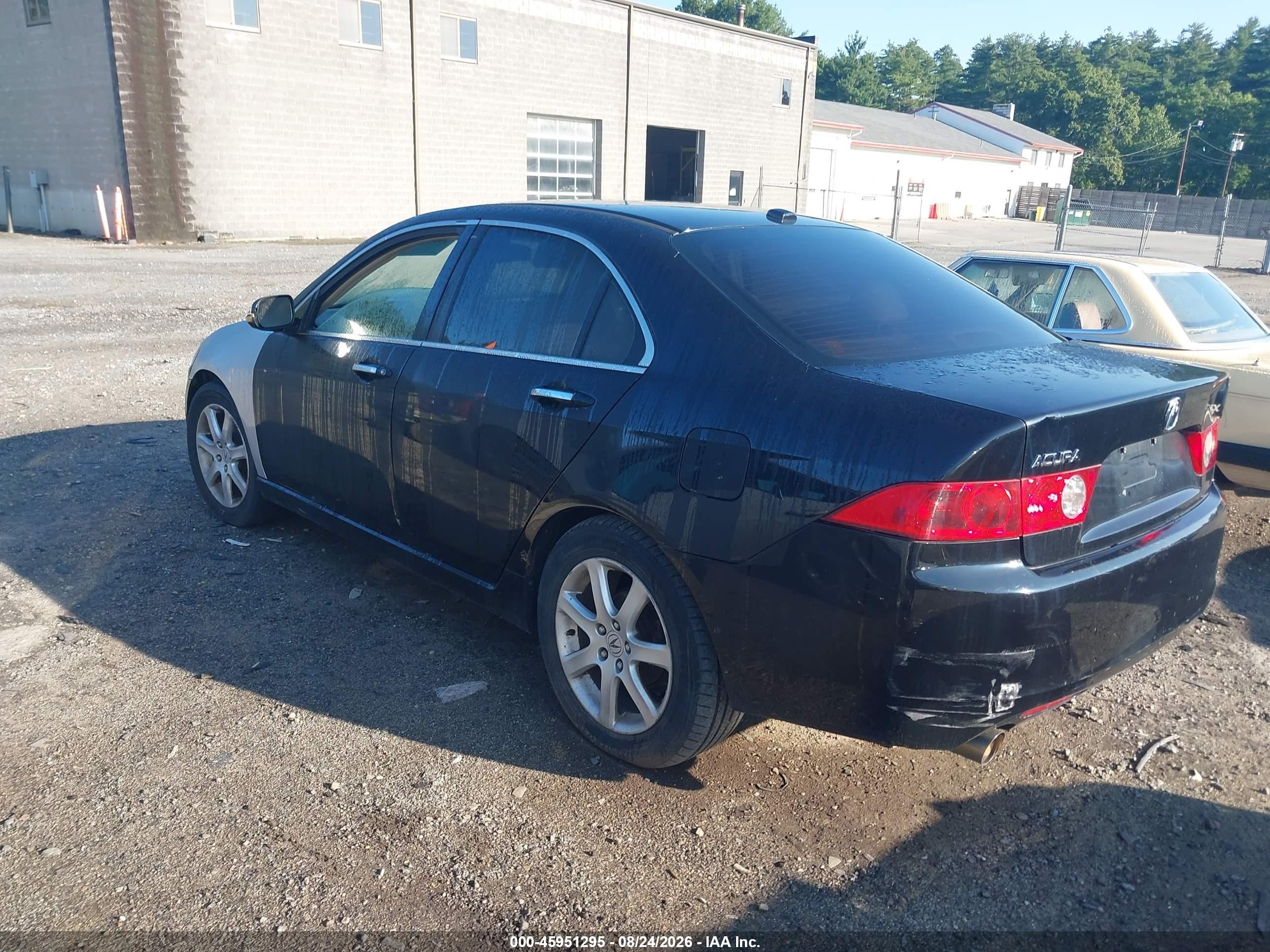 2005 Acura Tsx Black vin: JH4CL96885C021477