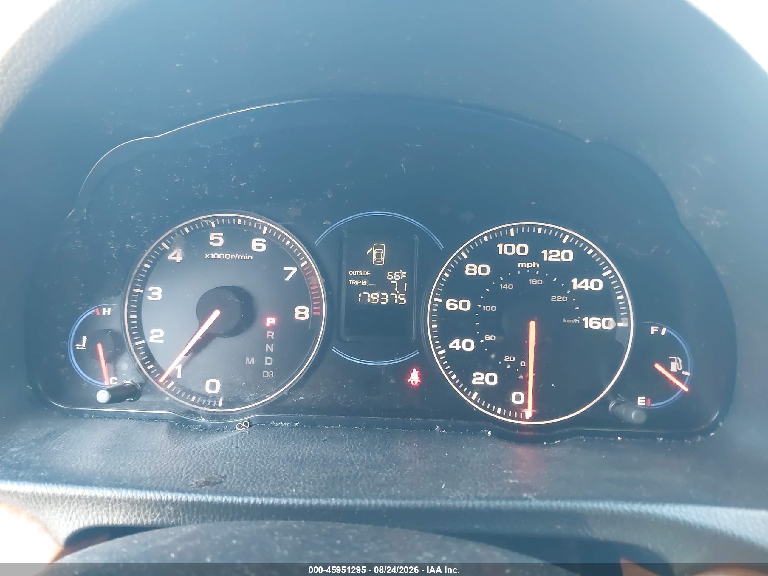 2005 Acura Tsx Black vin: JH4CL96885C021477