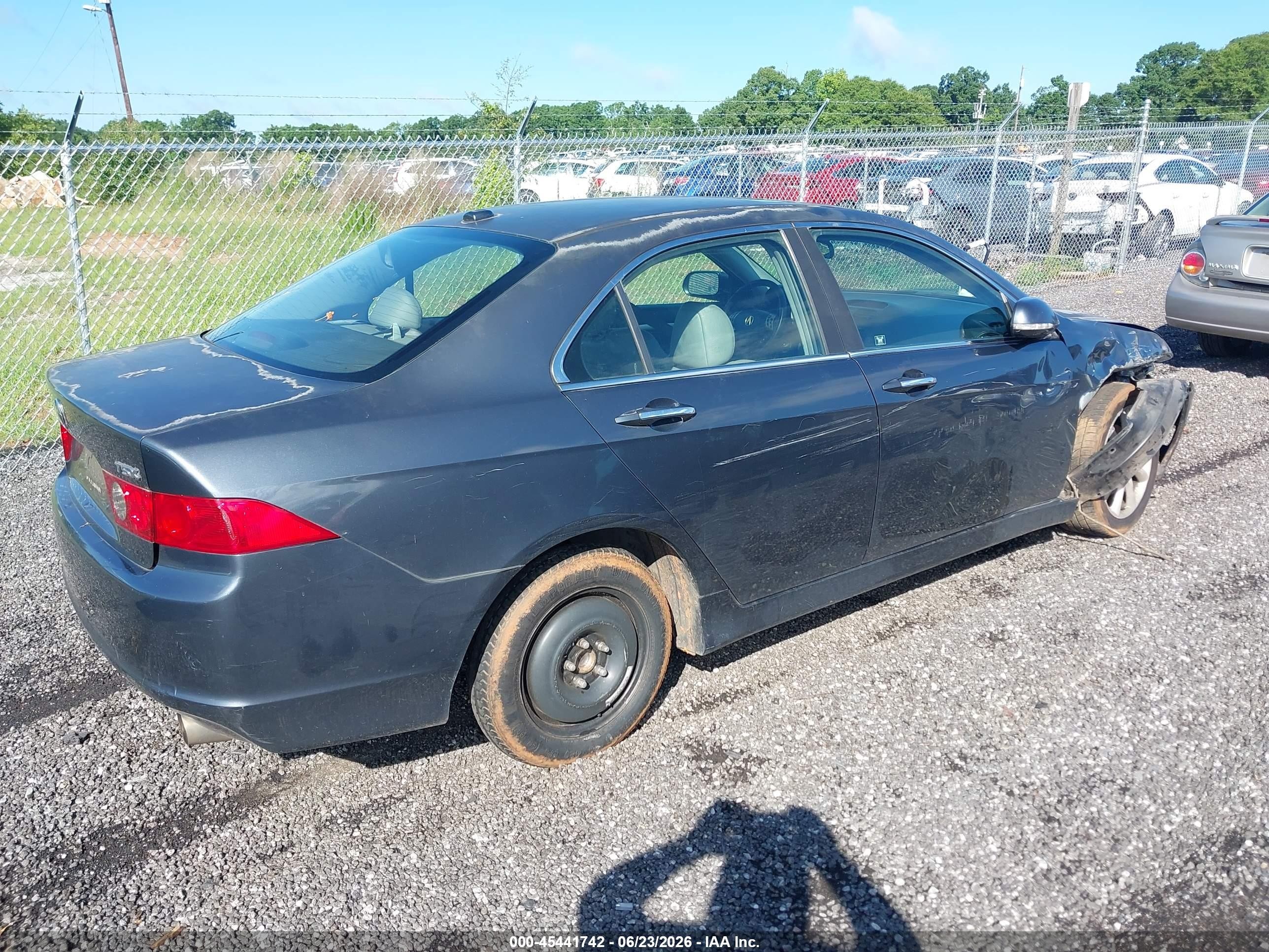 2006 Acura Tsx   Gray vin: JH4CL96886C000310