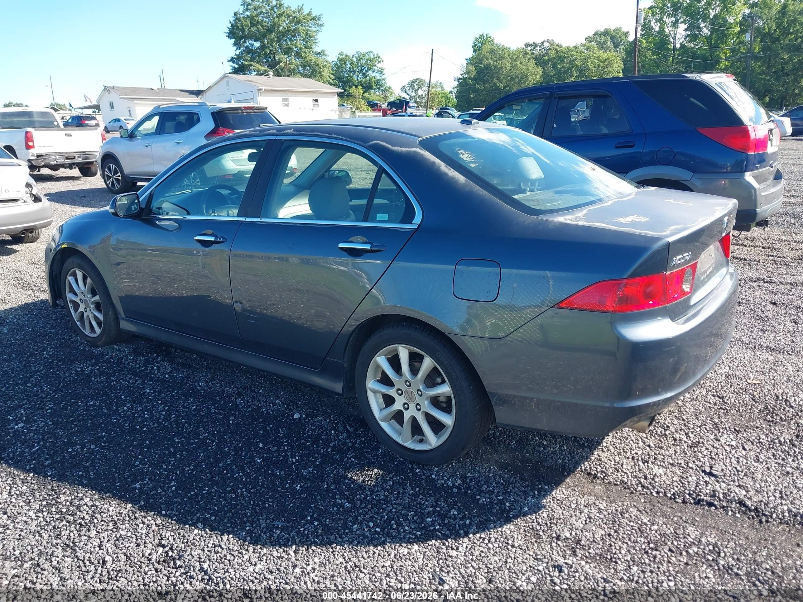 2006 Acura Tsx   Gray vin: JH4CL96886C000310