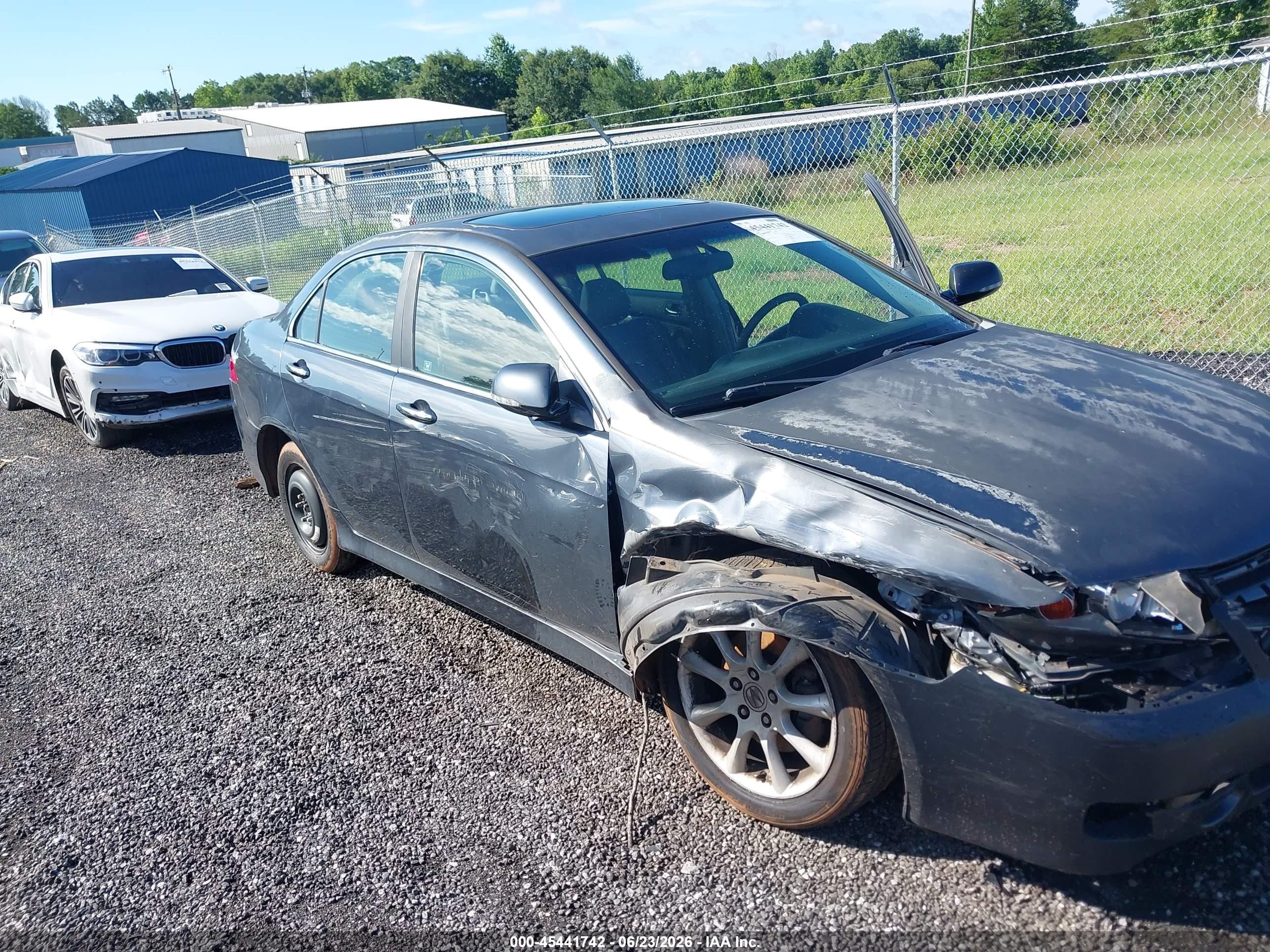 2006 Acura Tsx   Gray vin: JH4CL96886C000310