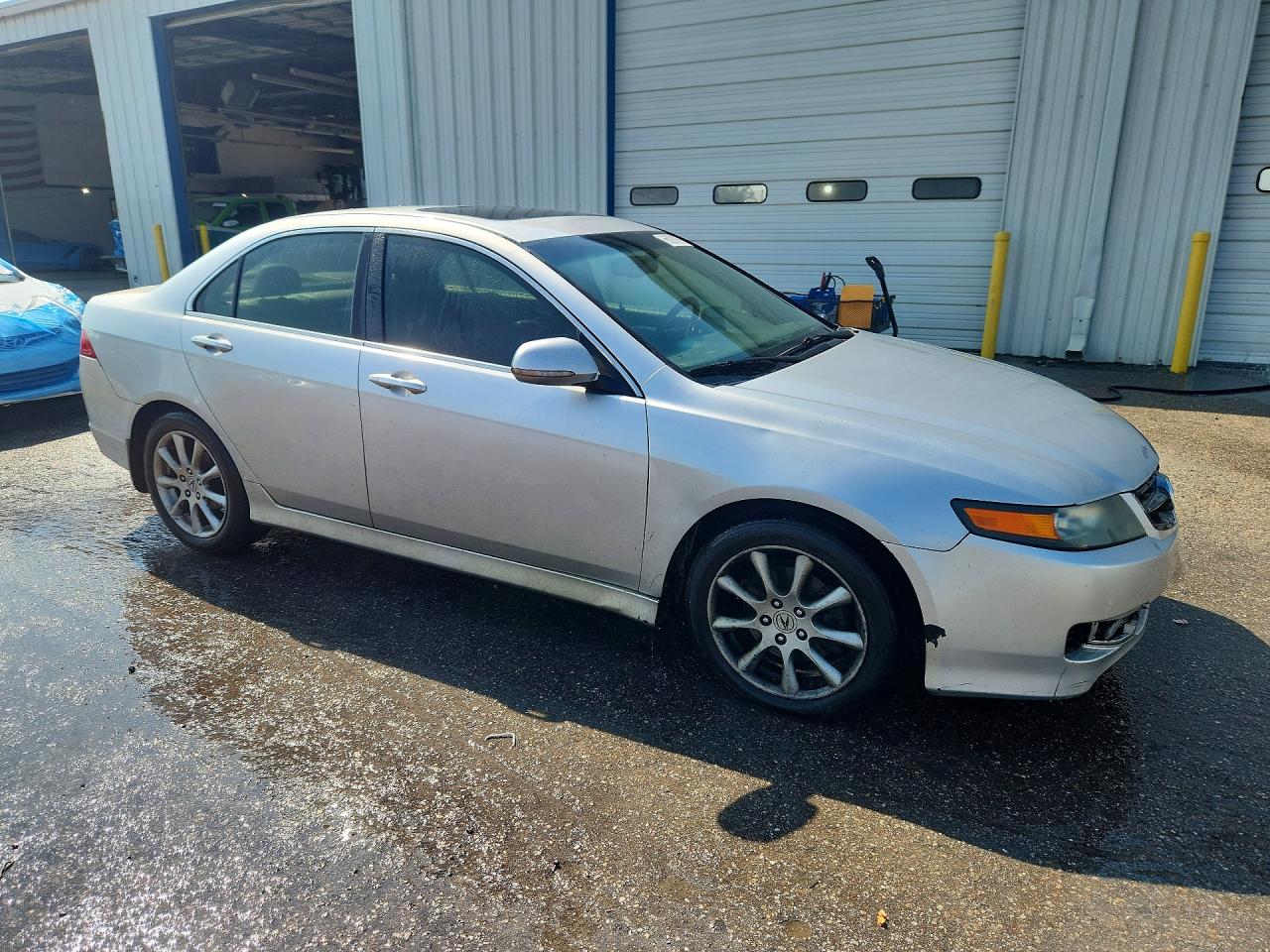 2006 Acura Tsx Silver vin: JH4CL96886C006494