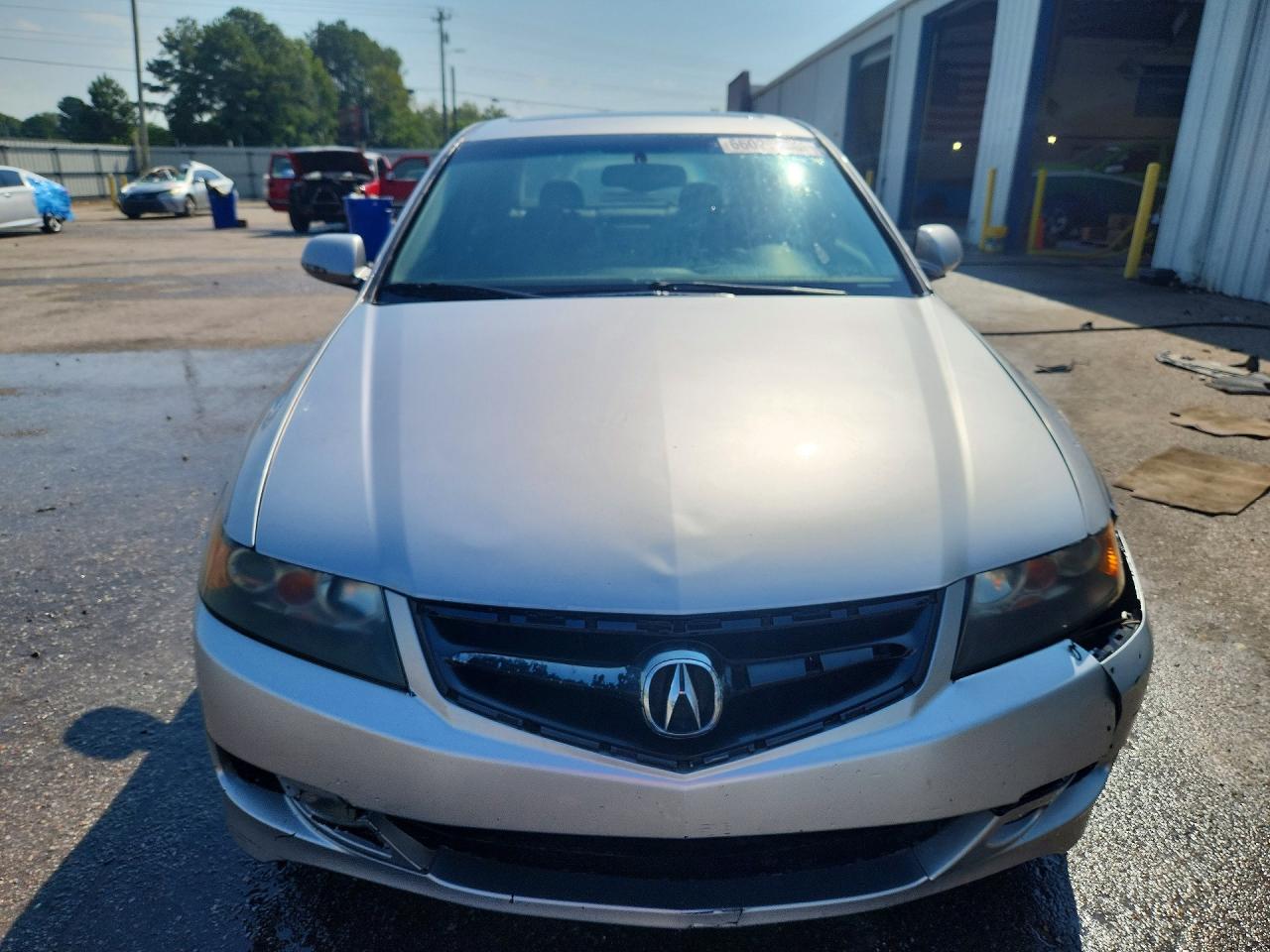 2006 Acura Tsx Silver vin: JH4CL96886C006494