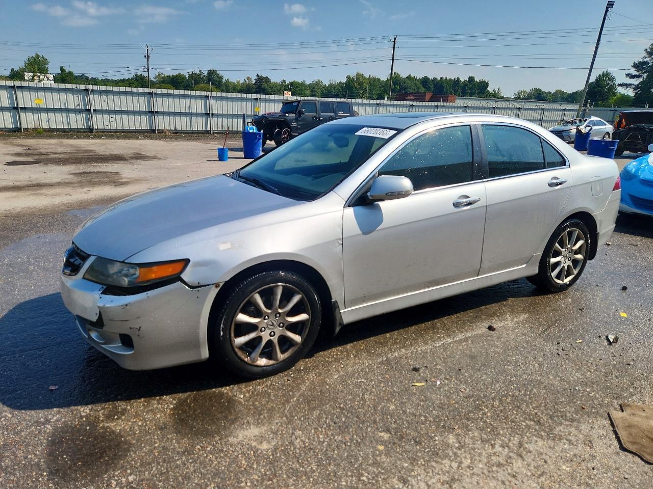 2006 Acura Tsx Silver vin: JH4CL96886C006494