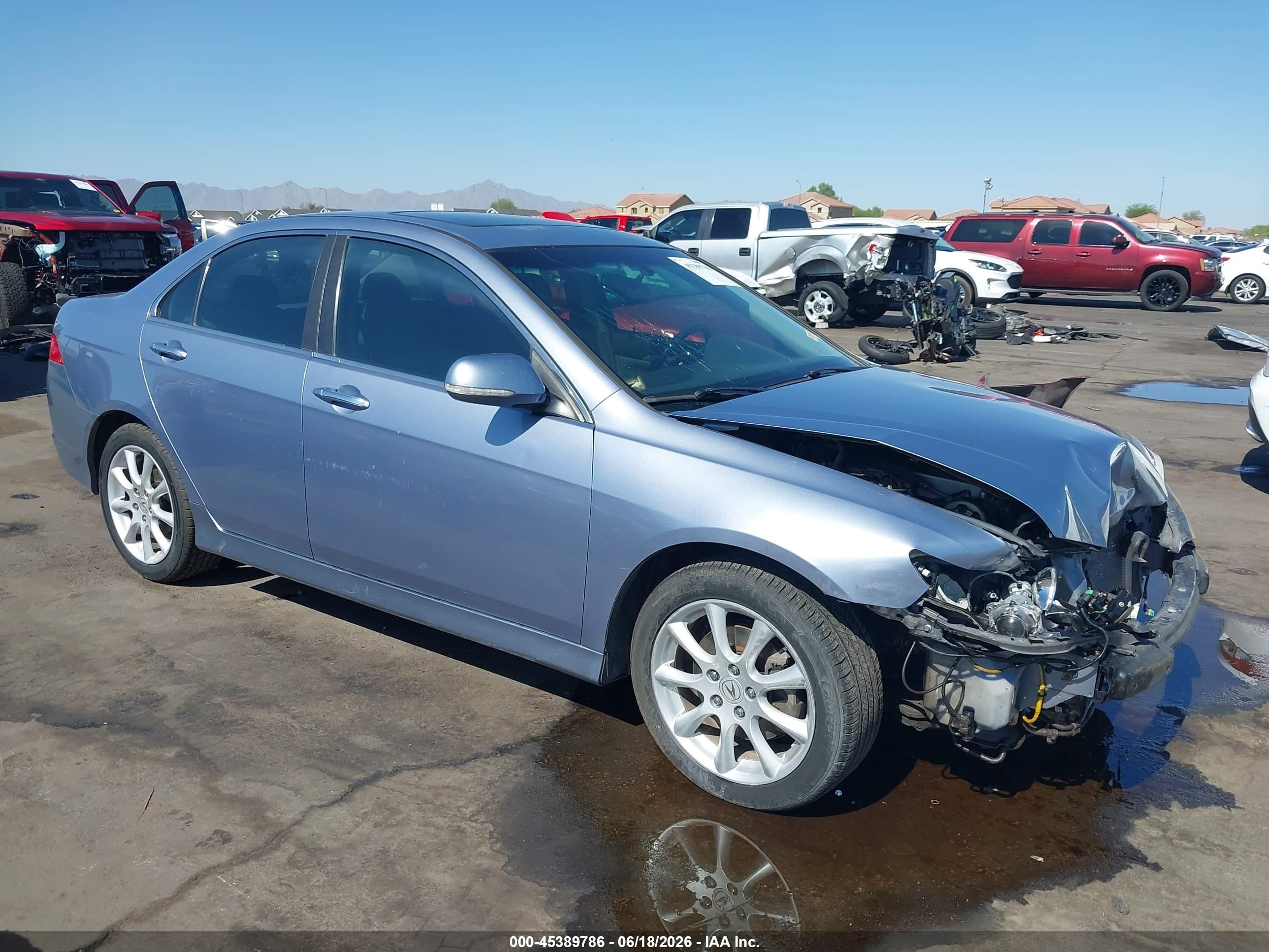 2006 Acura Tsx   Light Blue vin: JH4CL96886C019908