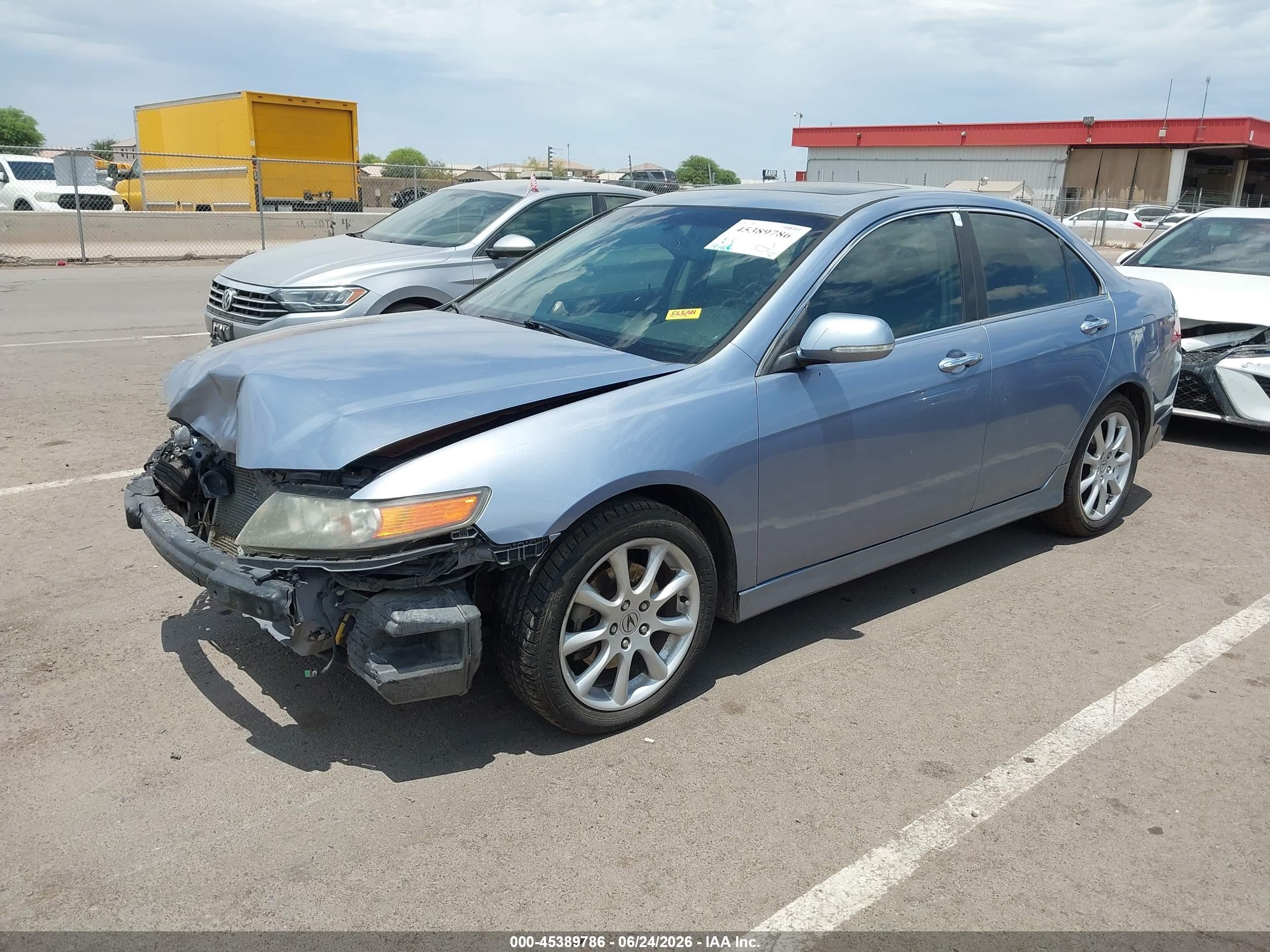 2006 Acura Tsx   Light Blue vin: JH4CL96886C019908