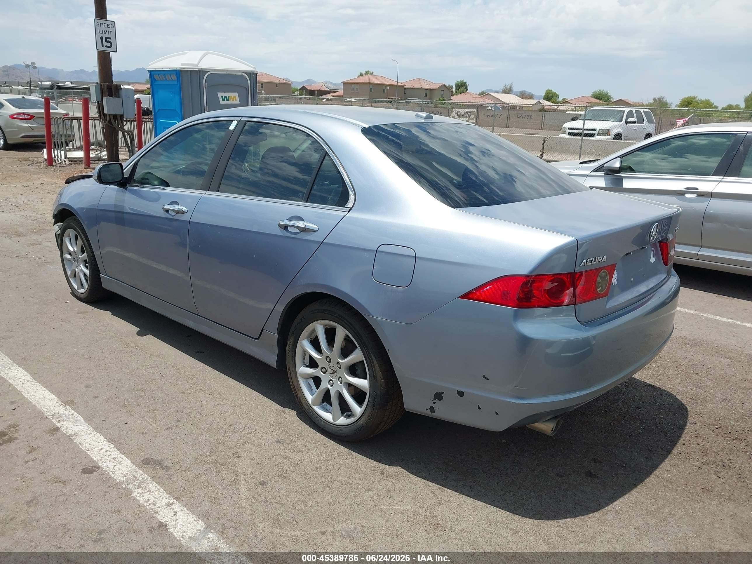 2006 Acura Tsx   Light Blue vin: JH4CL96886C019908