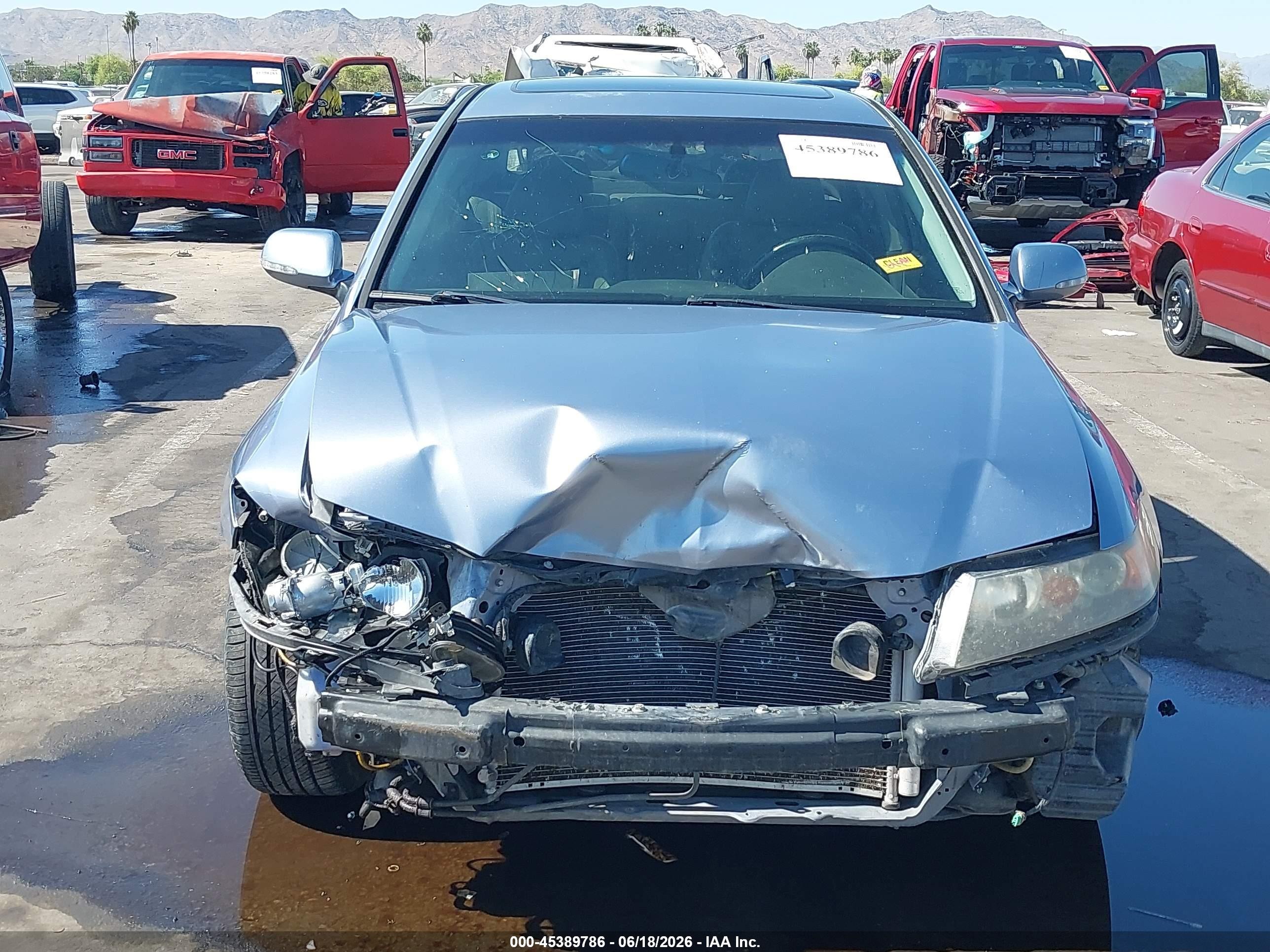 2006 Acura Tsx   Light Blue vin: JH4CL96886C019908
