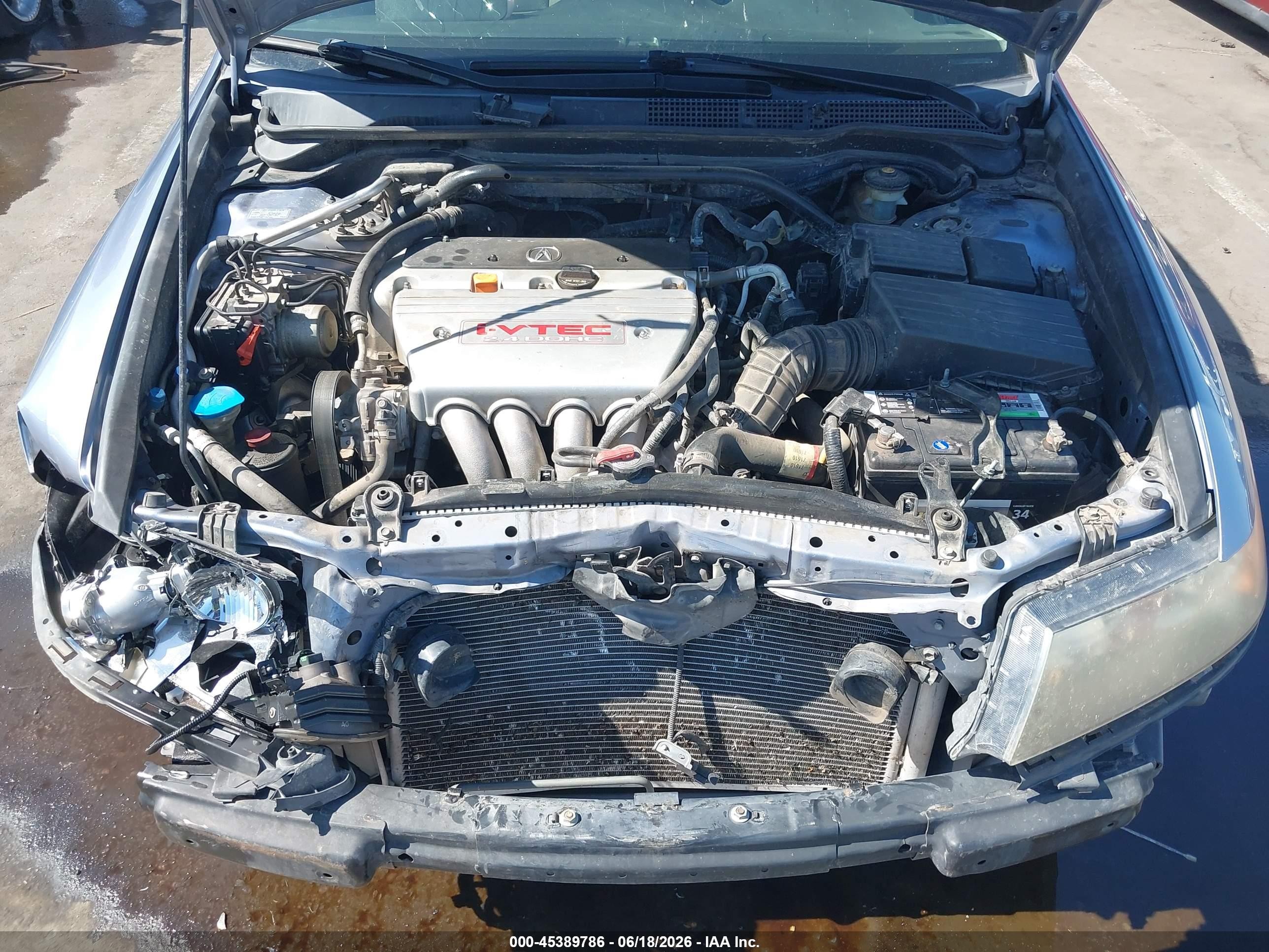 2006 Acura Tsx   Light Blue vin: JH4CL96886C019908