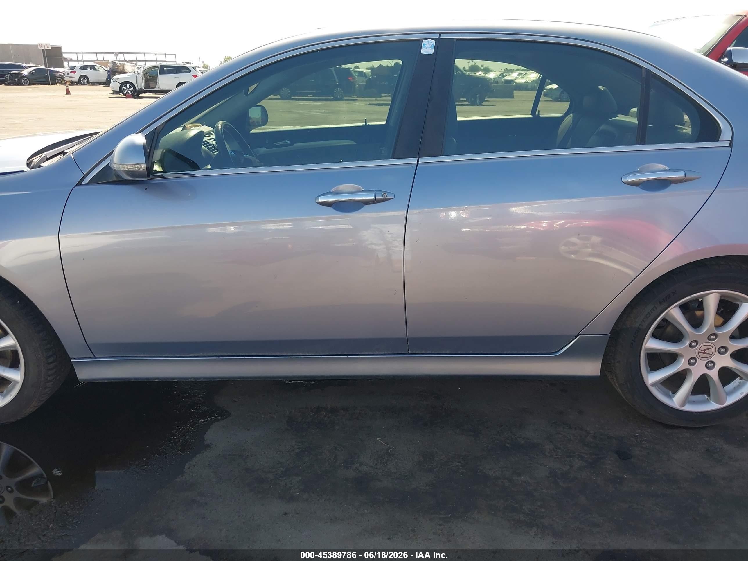 2006 Acura Tsx   Light Blue vin: JH4CL96886C019908