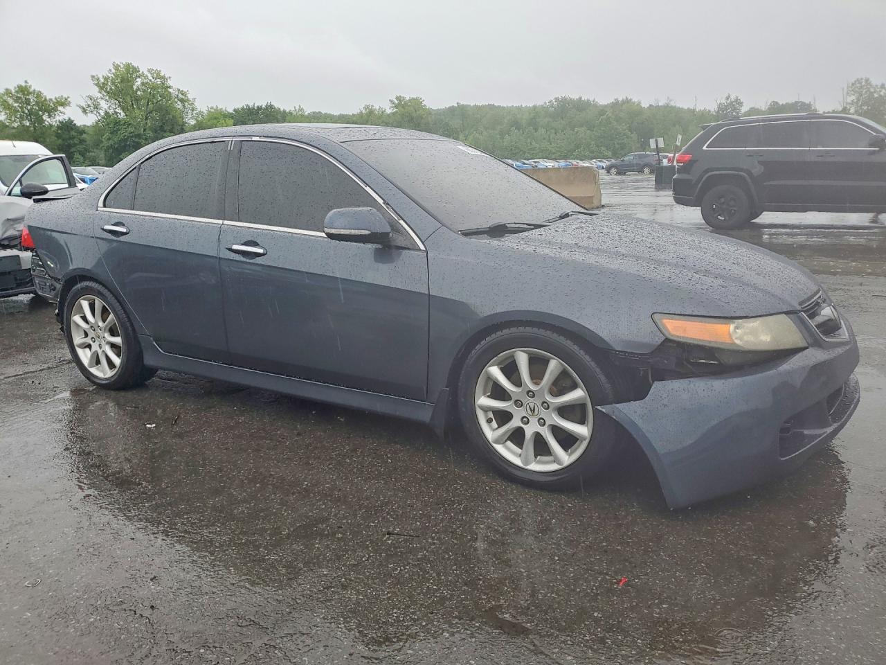 2007 Acura Tsx Gray vin: JH4CL96887C002429