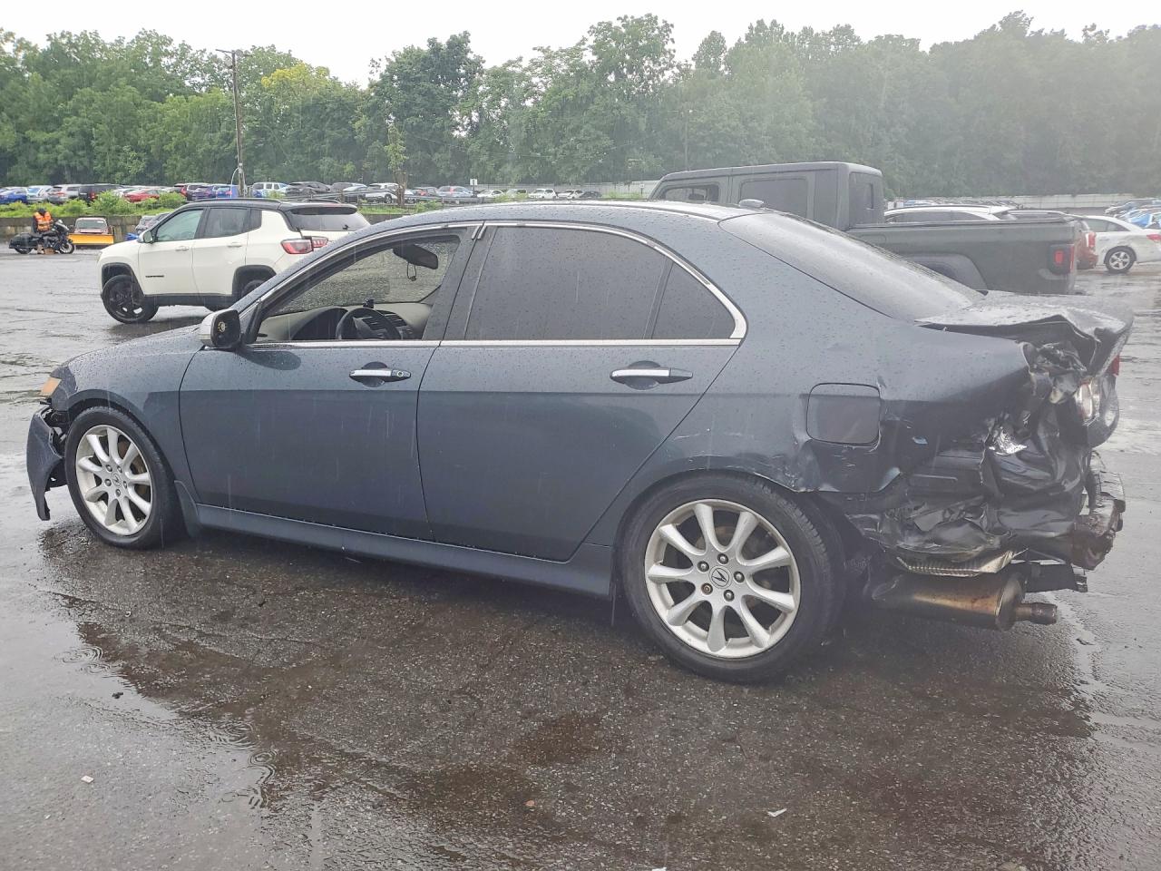 2007 Acura Tsx Gray vin: JH4CL96887C002429