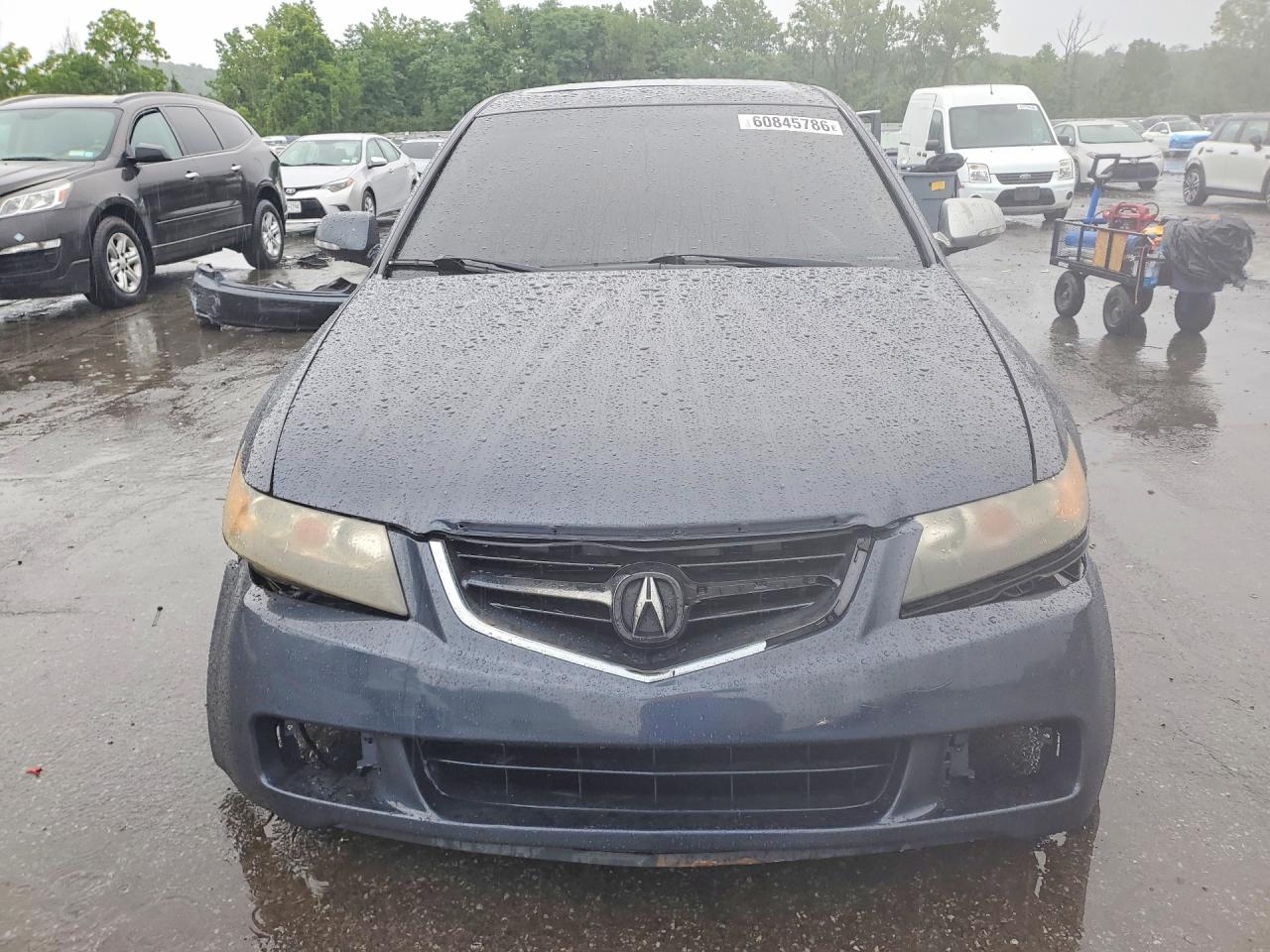 2007 Acura Tsx Gray vin: JH4CL96887C002429
