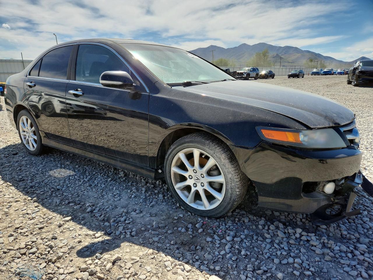 2007 Acura Tsx Черный vin: JH4CL96887C008263