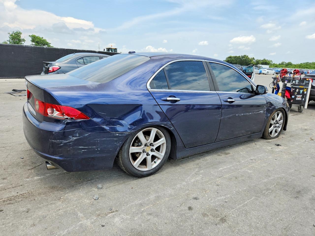2007 Acura Tsx Blue vin: JH4CL96887C013026