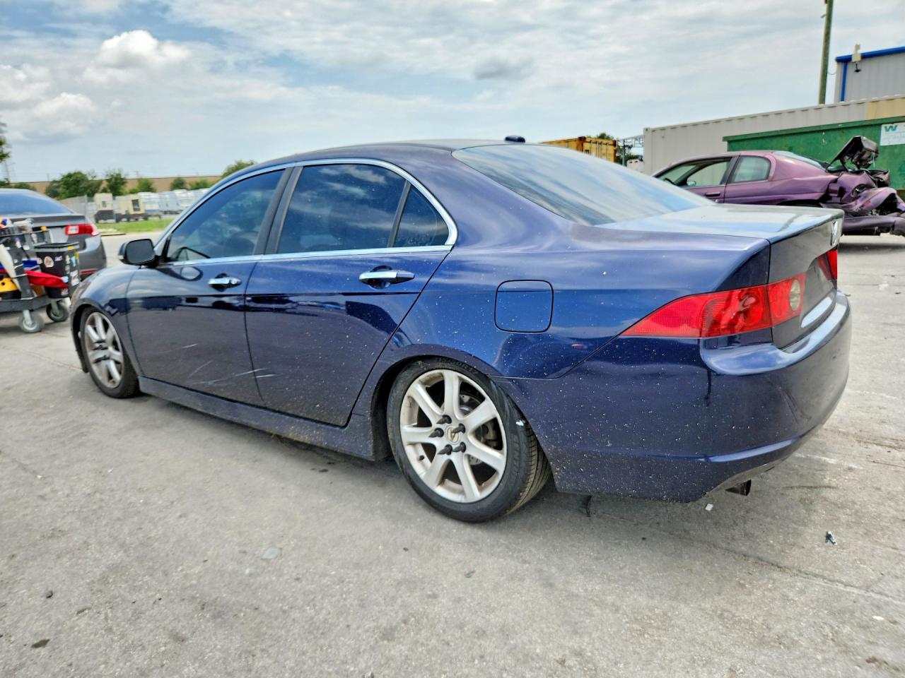 2007 Acura Tsx Blue vin: JH4CL96887C013026