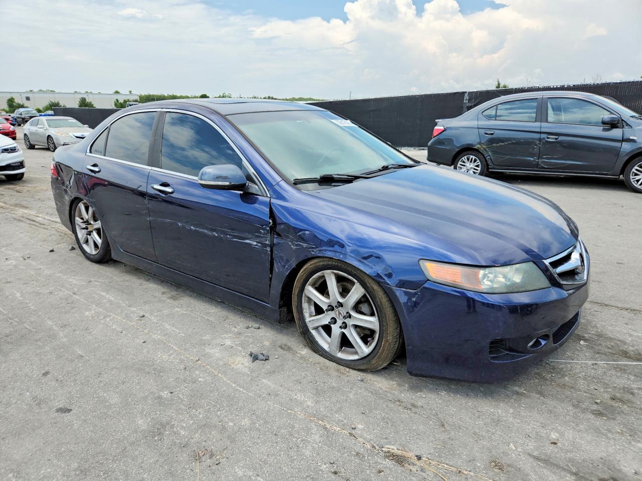 2007 Acura Tsx Blue vin: JH4CL96887C013026