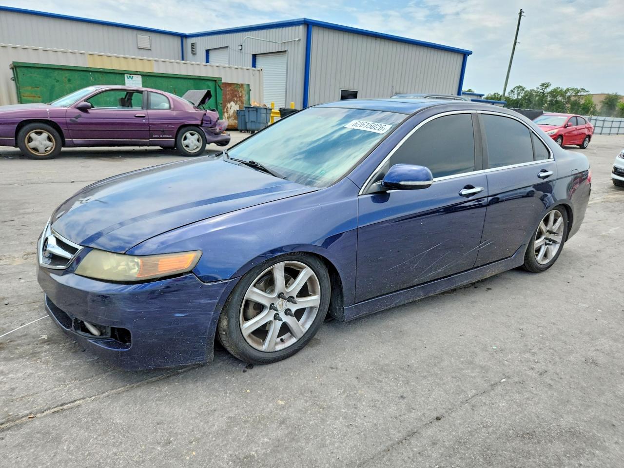 2007 Acura Tsx Blue vin: JH4CL96887C013026