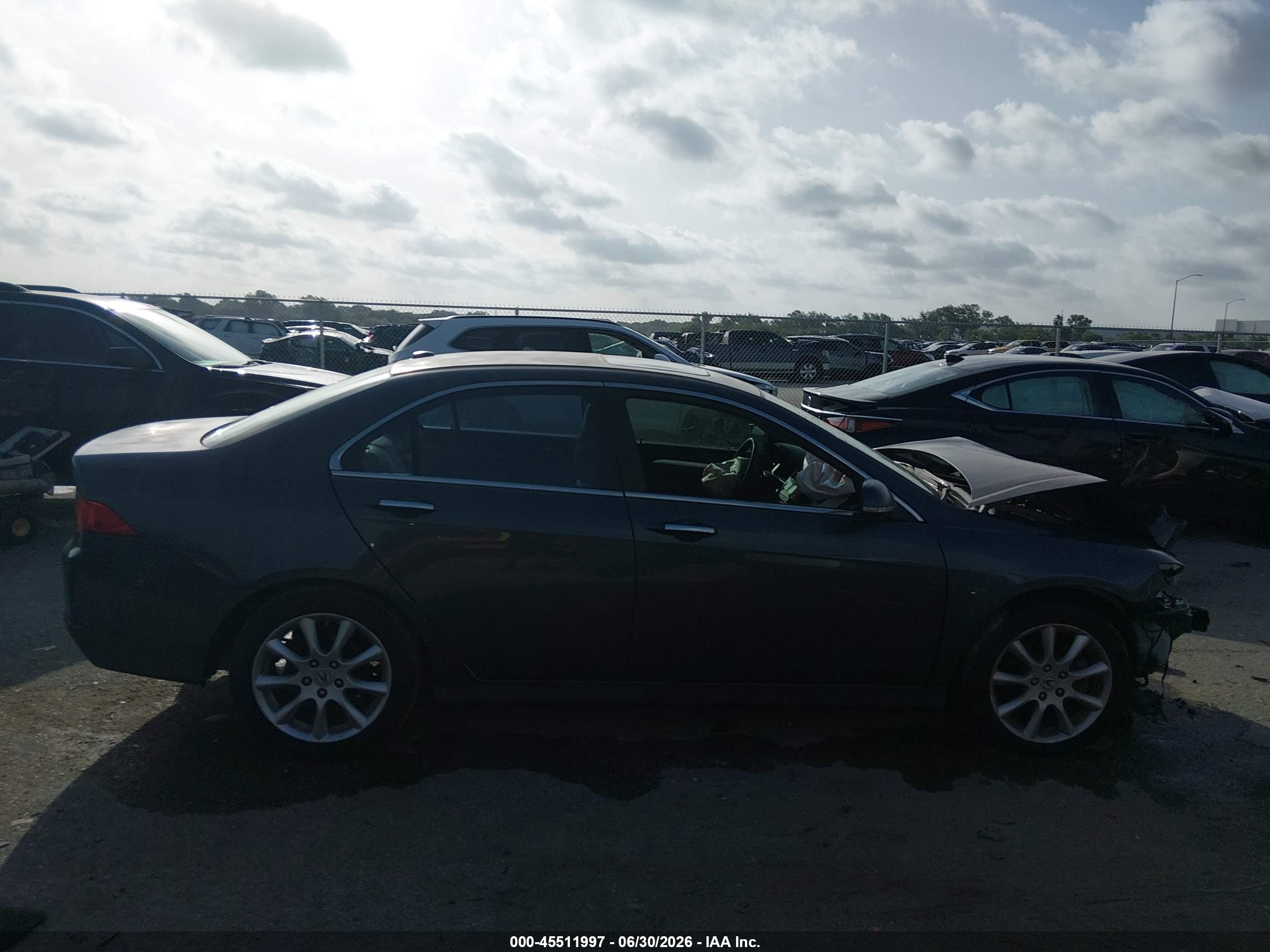 2007 Acura Tsx   Gray vin: JH4CL96887C019506