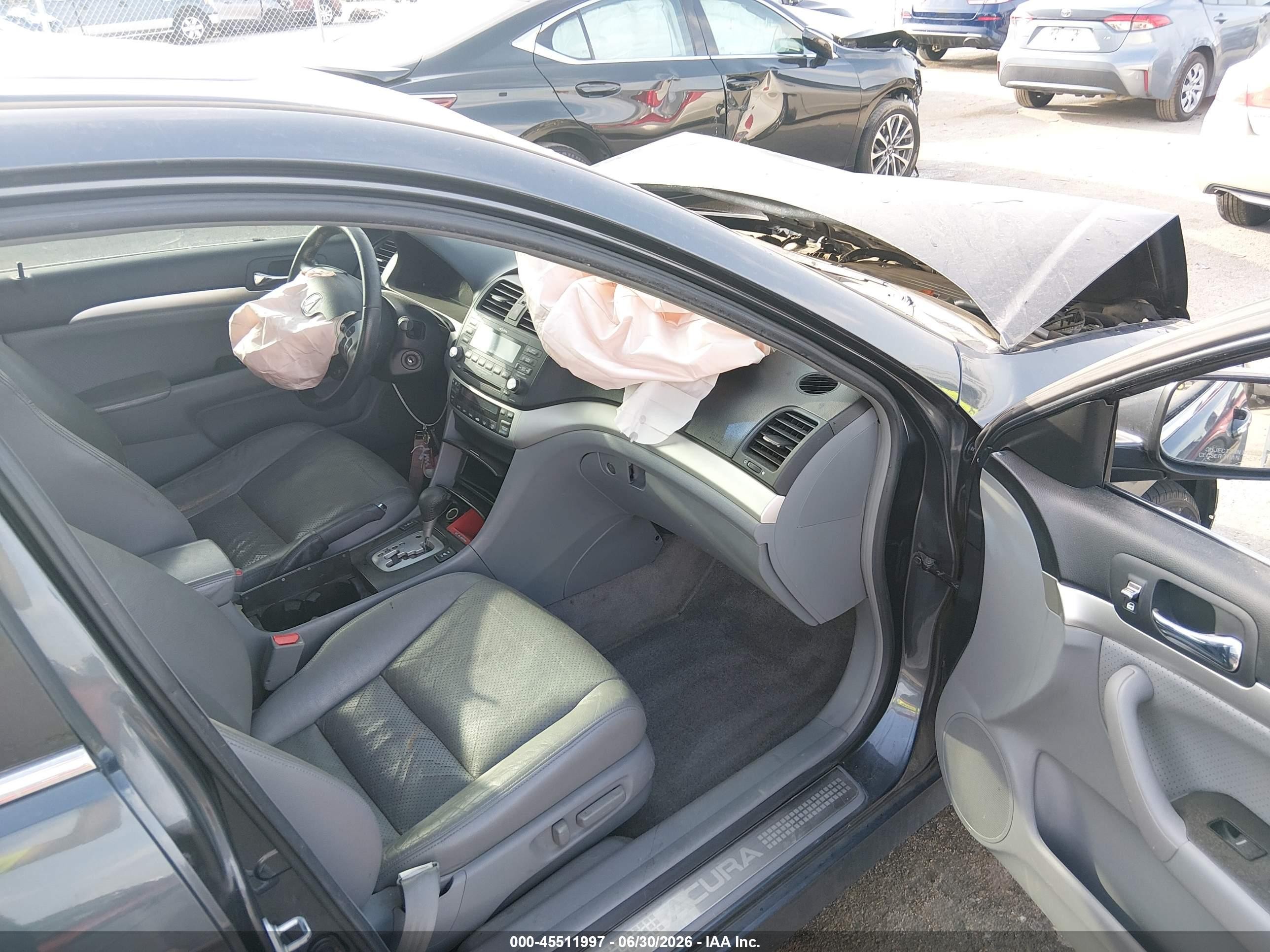 2007 Acura Tsx   Gray vin: JH4CL96887C019506
