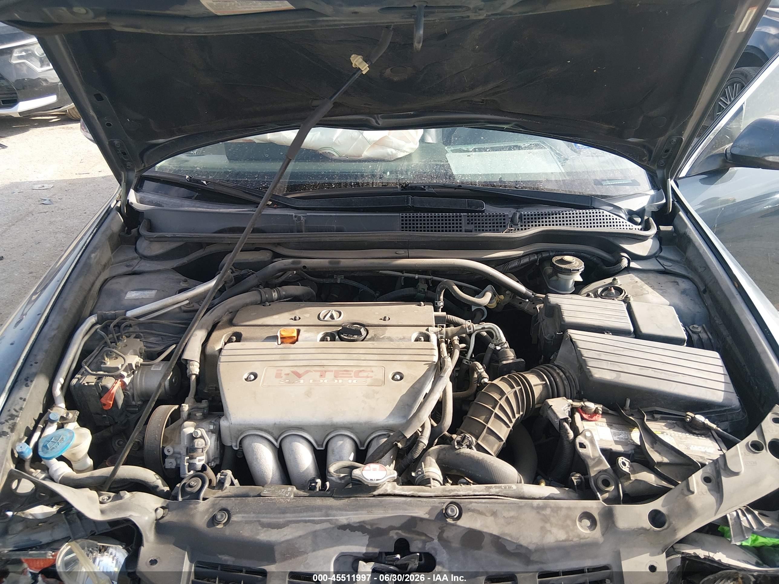 2007 Acura Tsx   Gray vin: JH4CL96887C019506