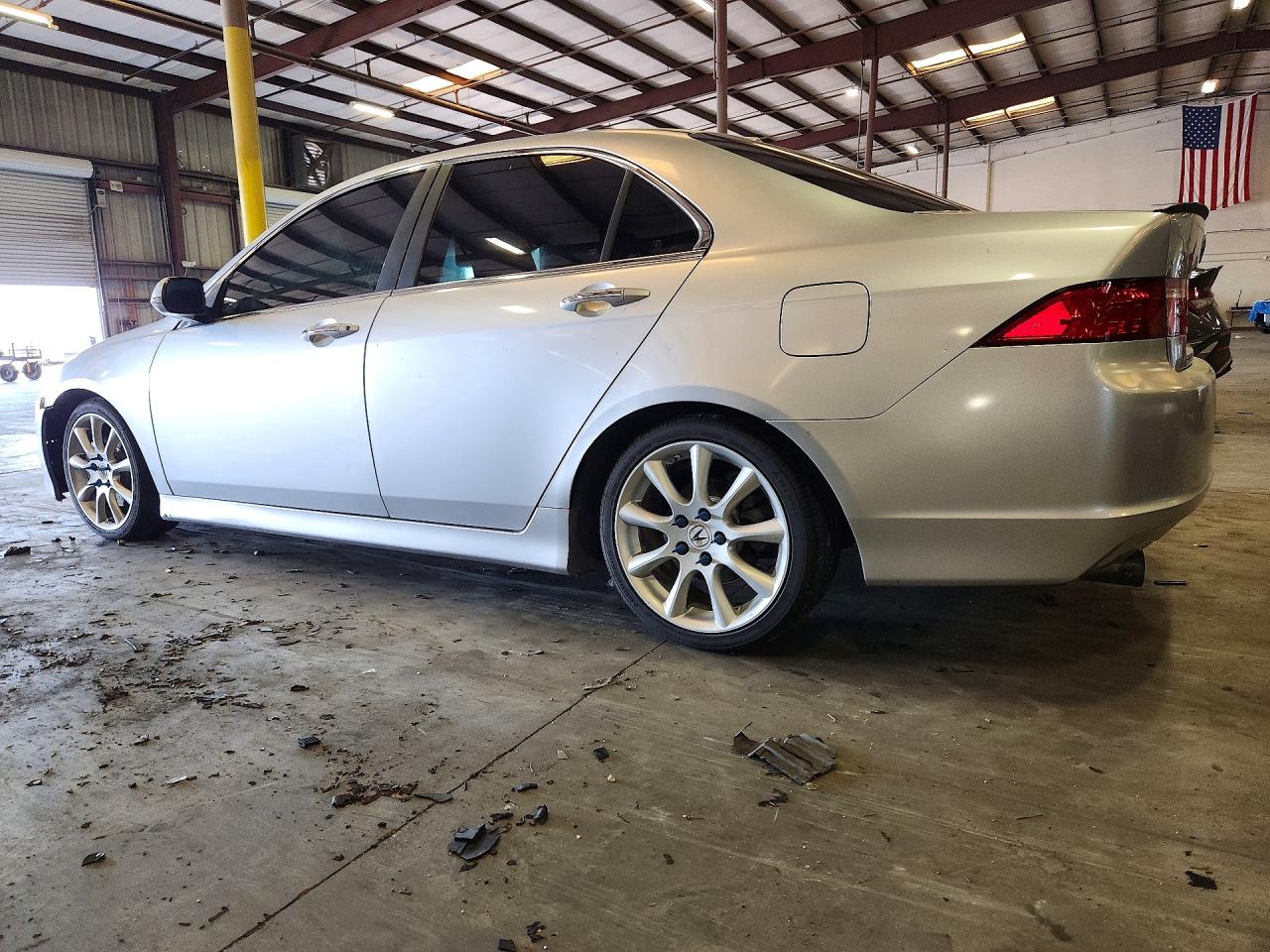 2007 Acura Tsx Silver vin: JH4CL96887C021613