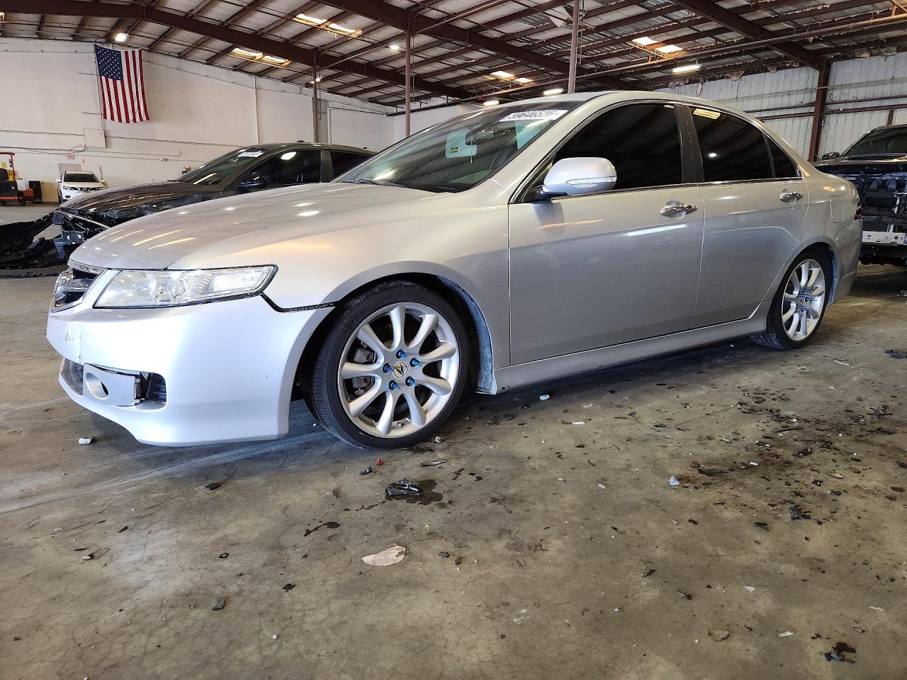 2007 Acura Tsx Silver vin: JH4CL96887C021613