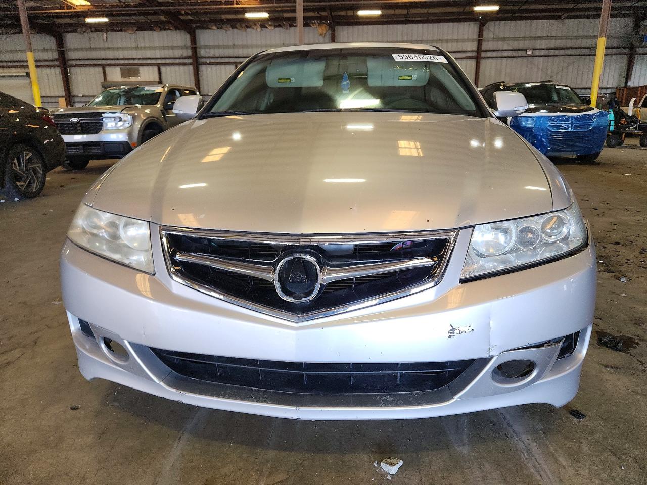 2007 Acura Tsx Silver vin: JH4CL96887C021613