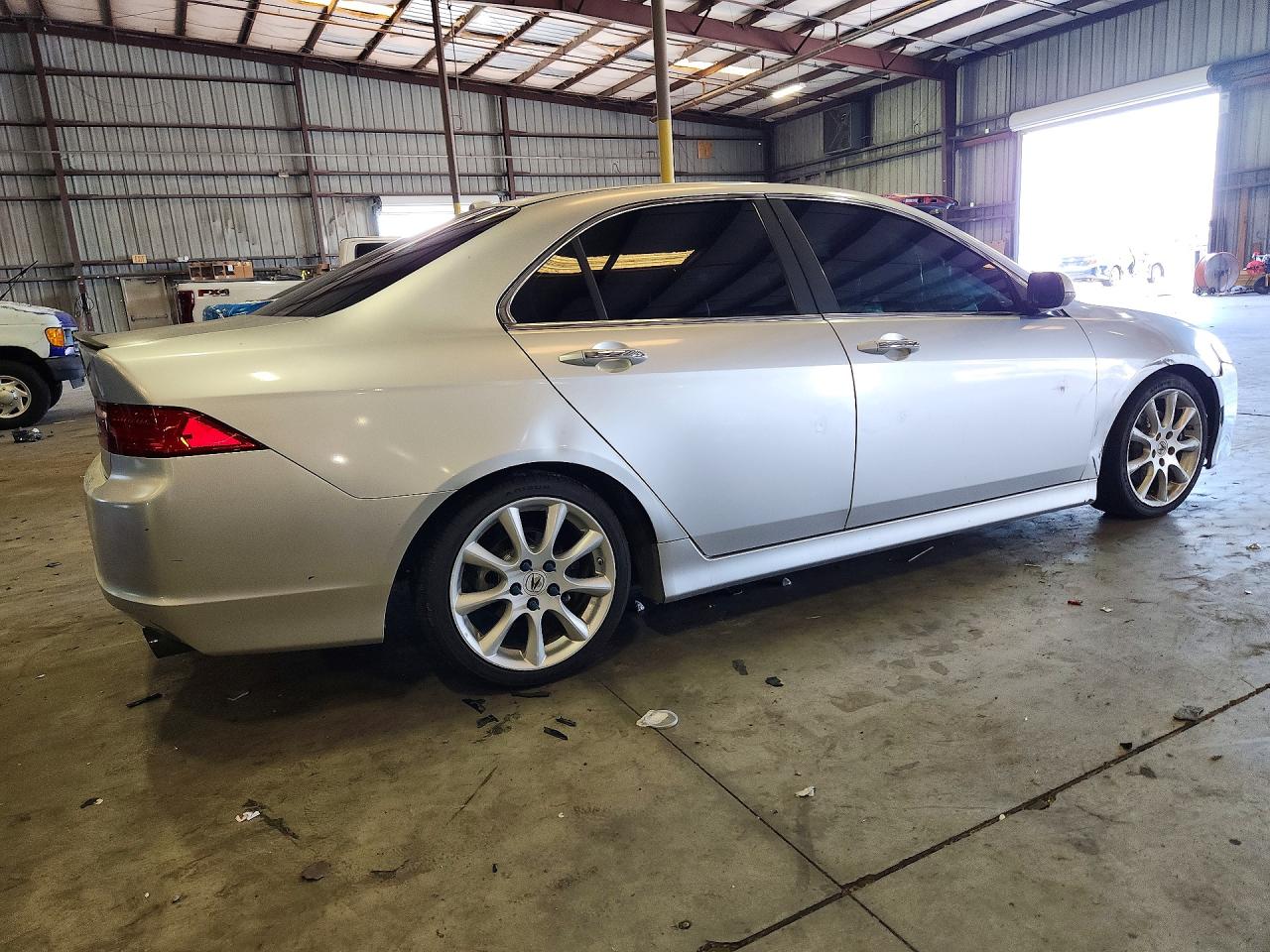2007 Acura Tsx Silver vin: JH4CL96887C021613