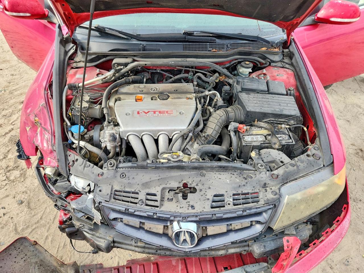 2008 Acura Tsx Красный vin: JH4CL96888C013982