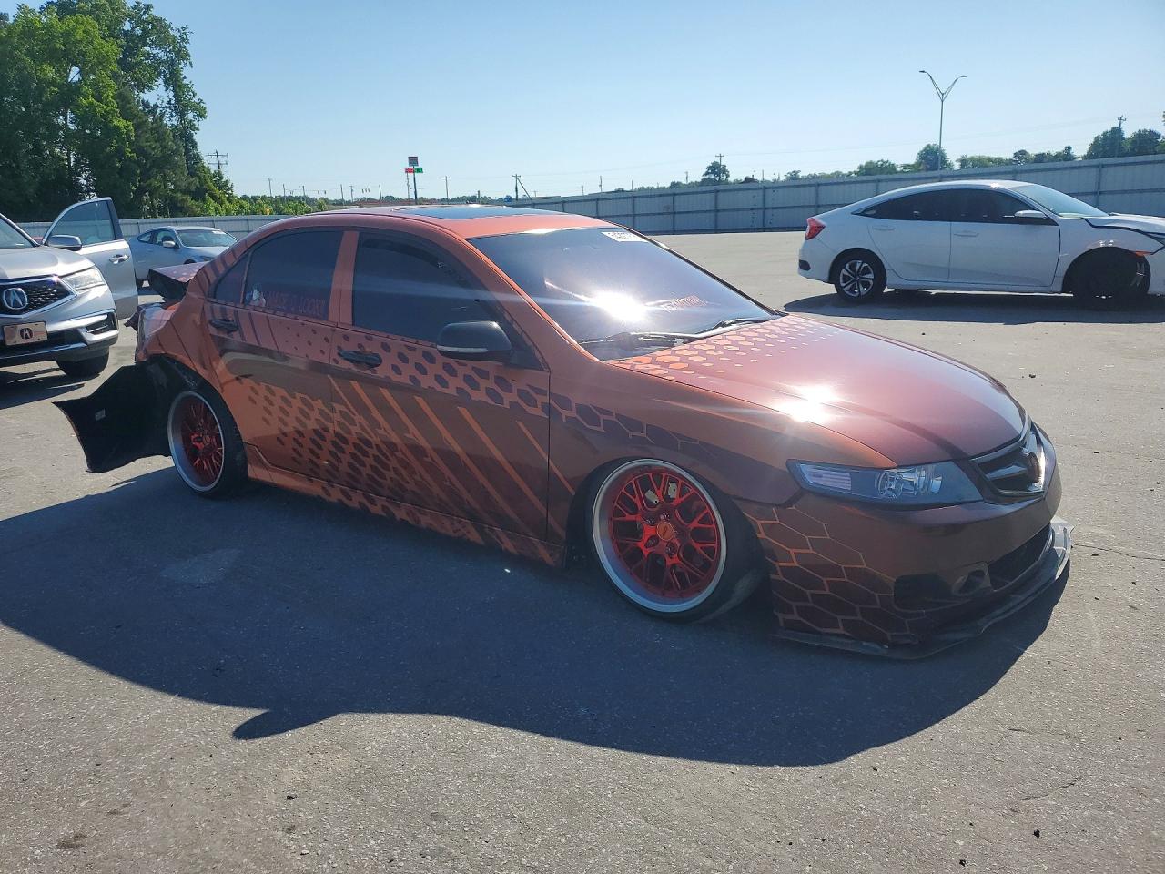 2008 Acura Tsx Orange vin: JH4CL96888C015344