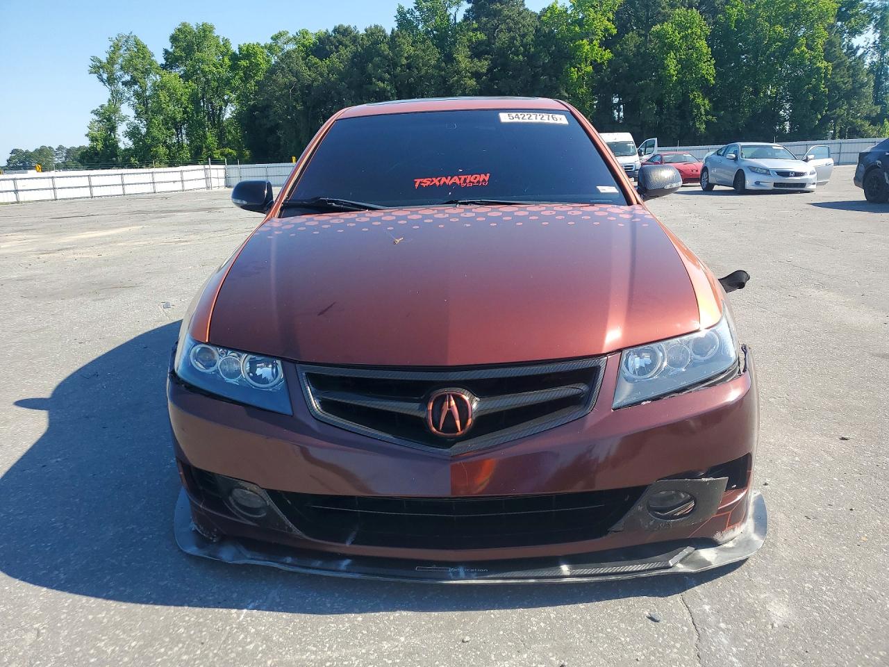 2008 Acura Tsx Orange vin: JH4CL96888C015344