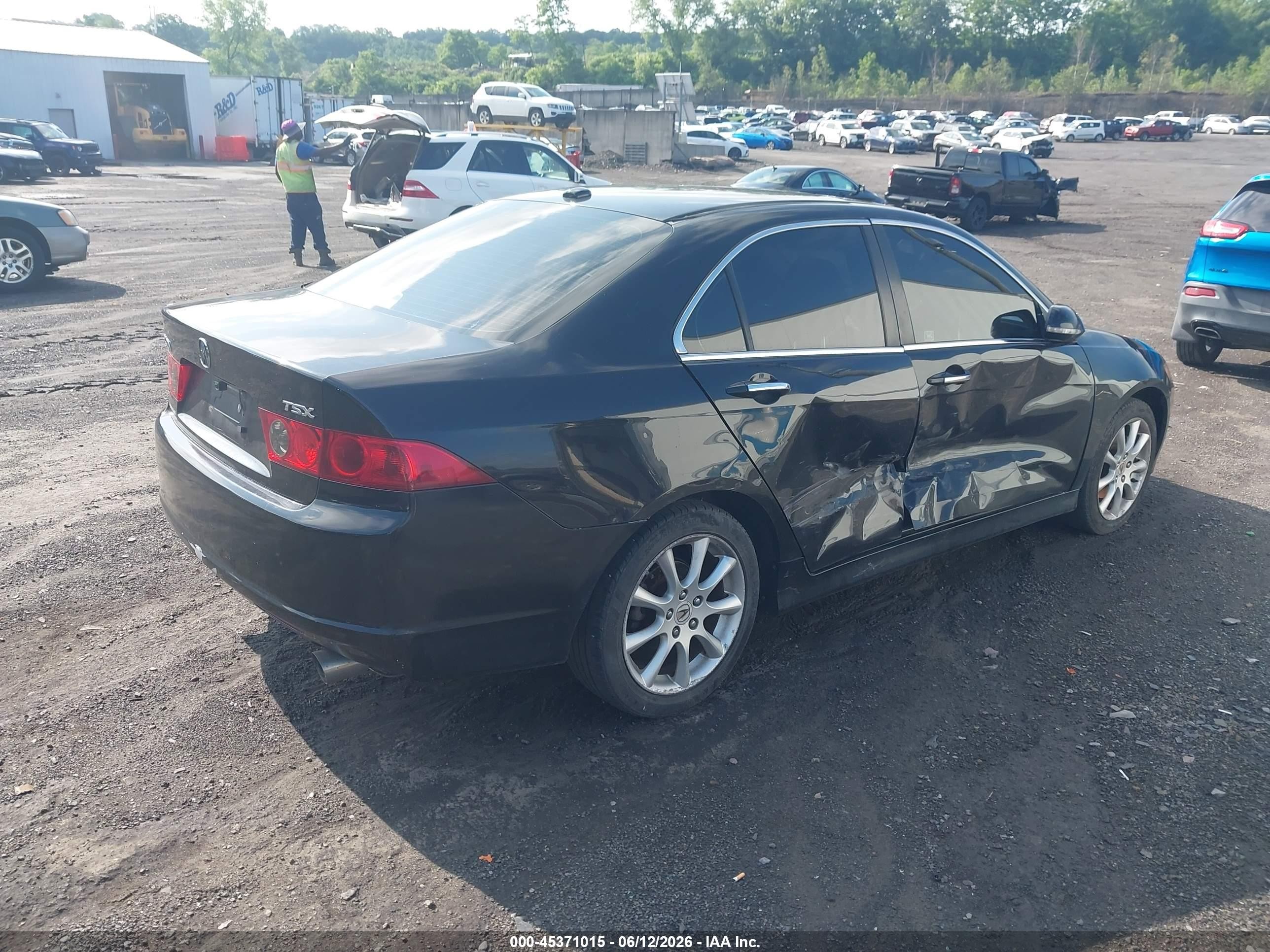 2008 Acura Tsx   Black vin: JH4CL96888C019975