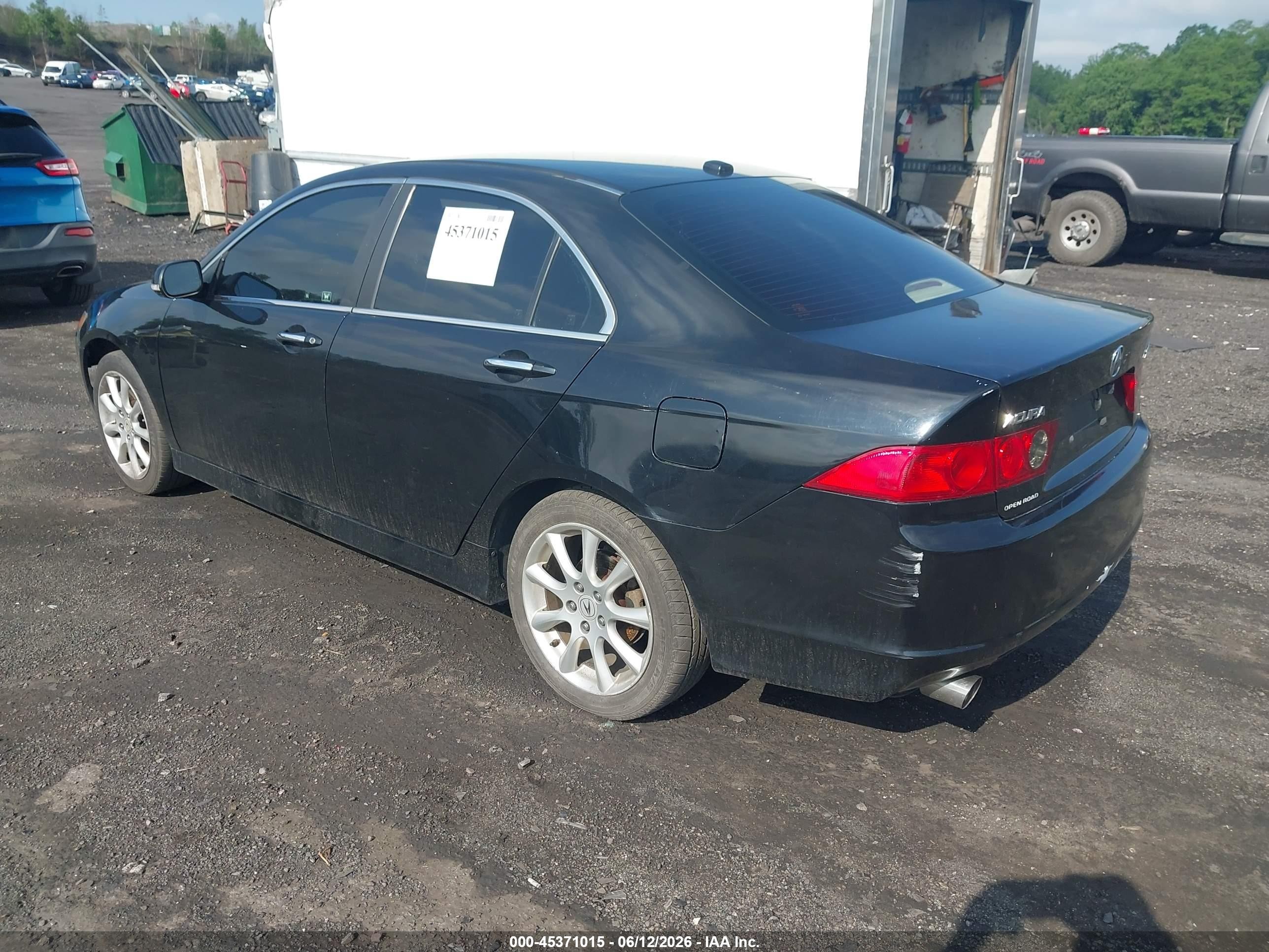 2008 Acura Tsx   Black vin: JH4CL96888C019975