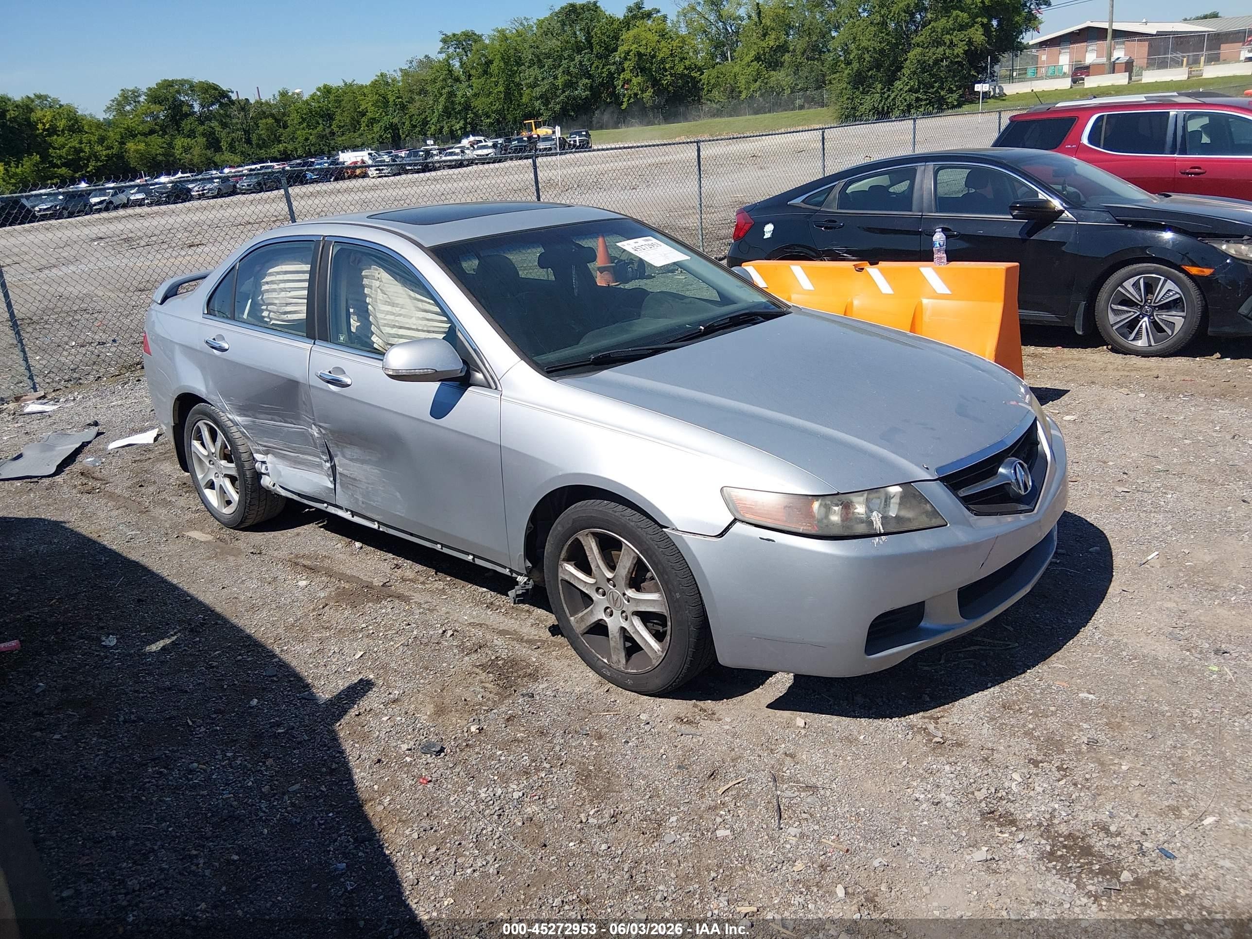 2004 Acura Tsx   Gray vin: JH4CL96894C014908