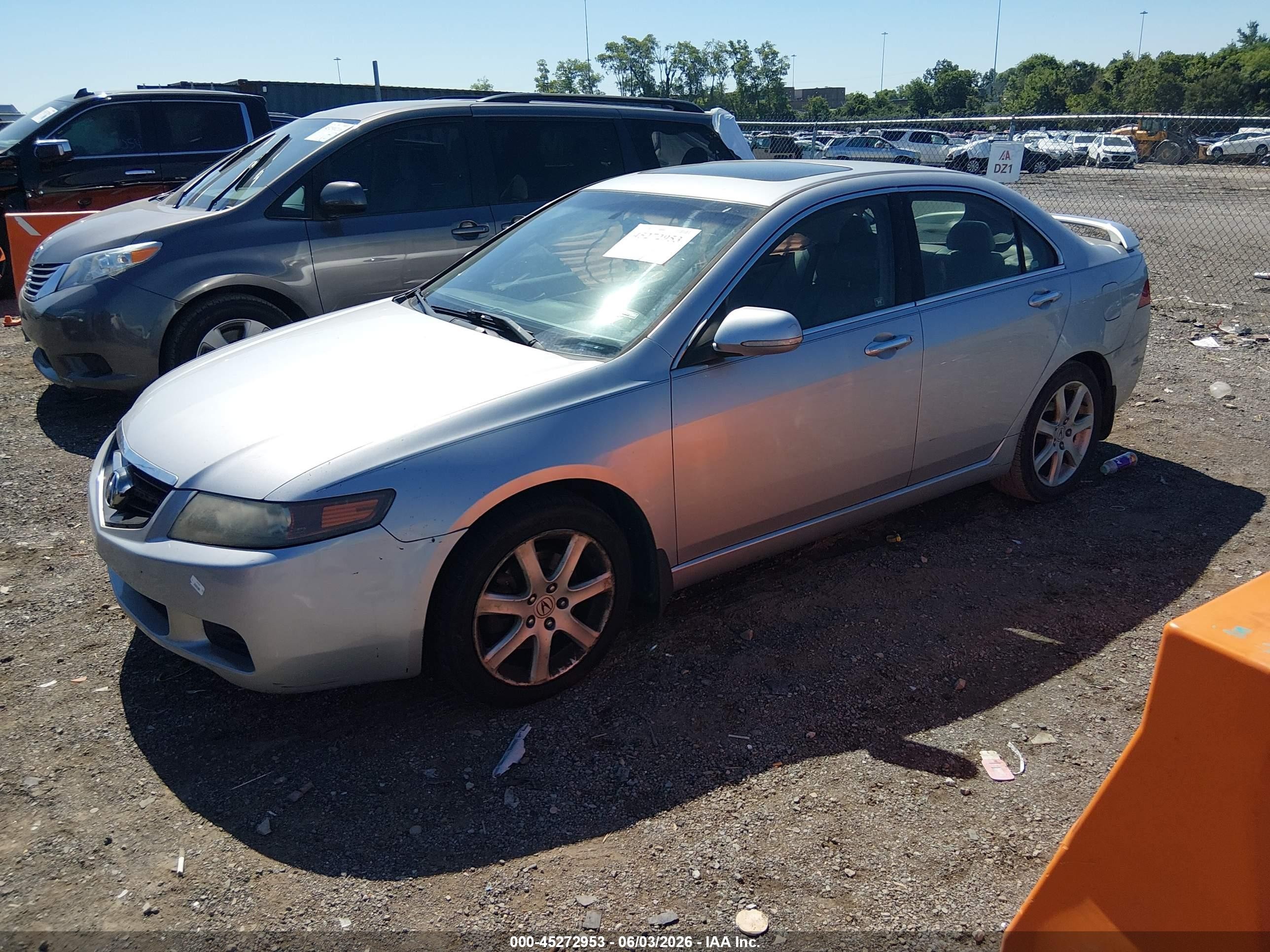 2004 Acura Tsx   Gray vin: JH4CL96894C014908