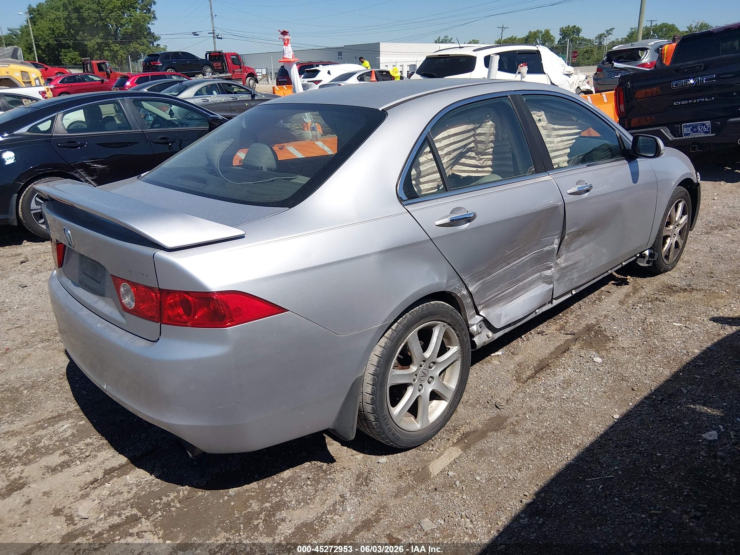 2004 Acura Tsx   Gray vin: JH4CL96894C014908