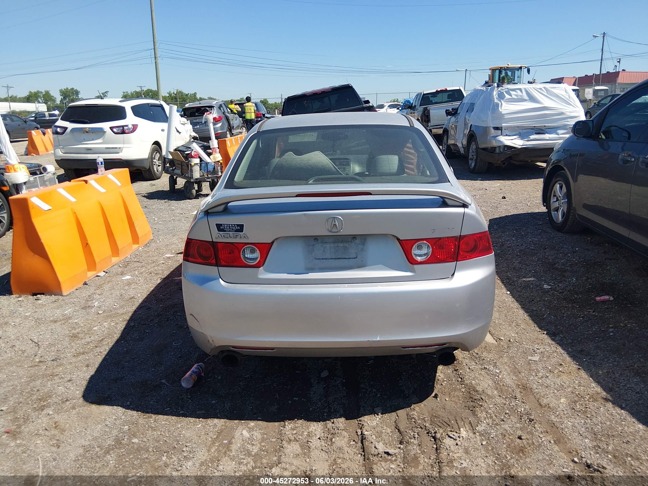 2004 Acura Tsx   Gray vin: JH4CL96894C014908