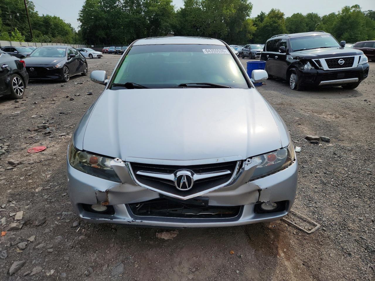 2004 Acura Tsx Silver vin: JH4CL96894C027996