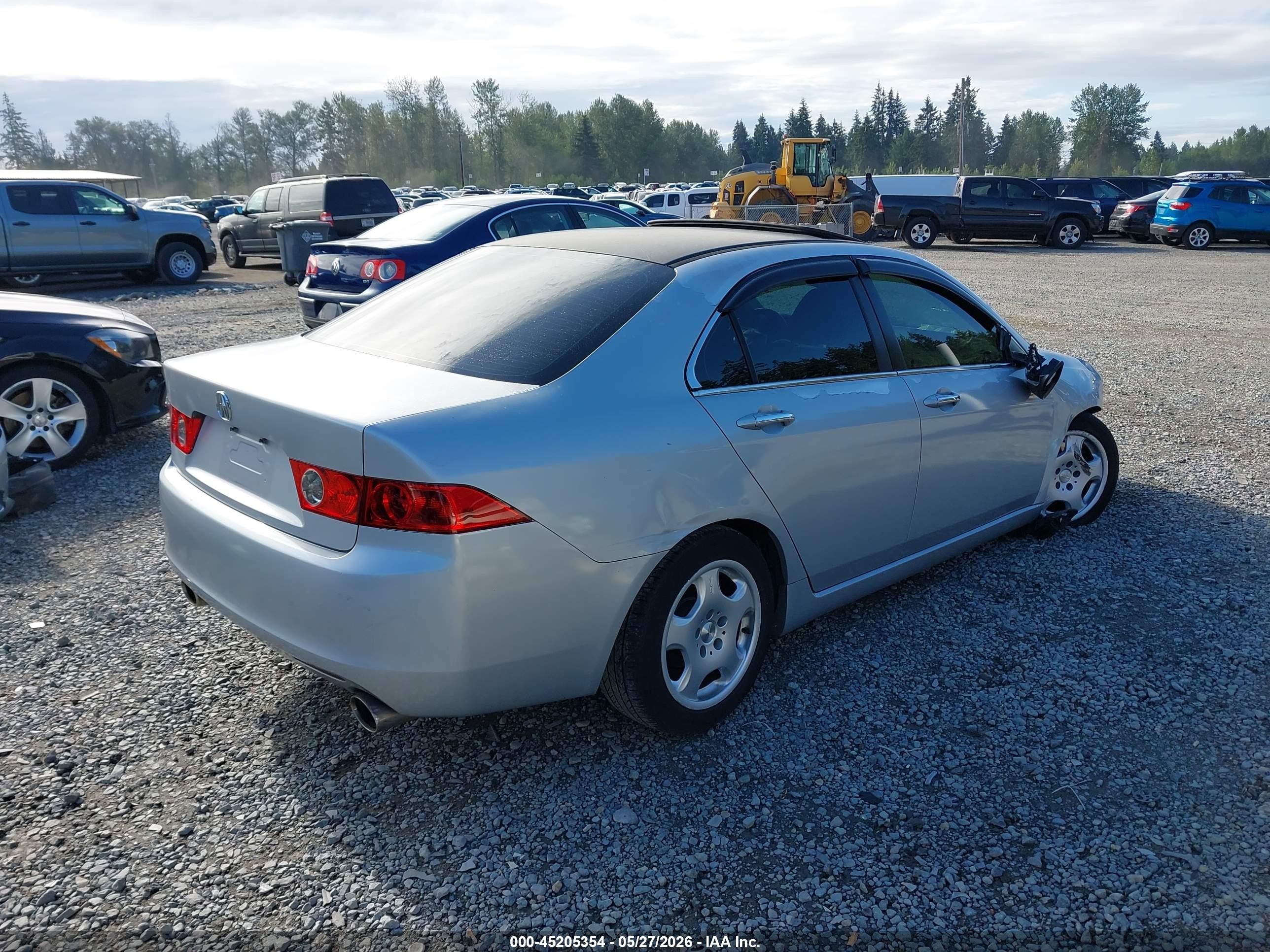 2004 Acura Tsx   Gray vin: JH4CL96894C030025