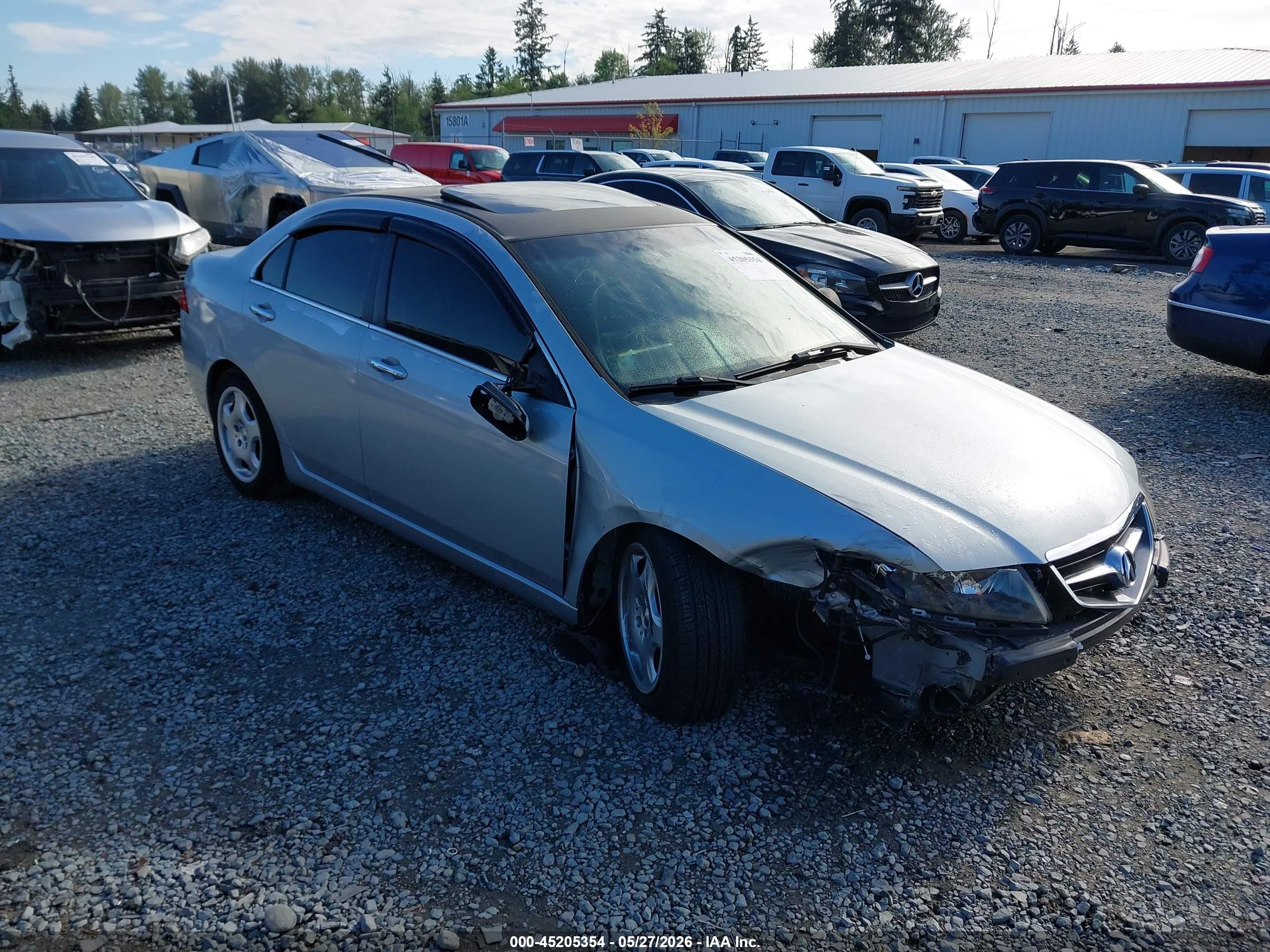 2004 Acura Tsx   Gray vin: JH4CL96894C030025